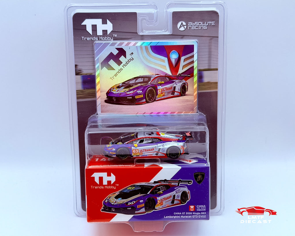 Trends Hobby 1:64 Lamborghini Huracán GT3 EVO2- Ultraman Tiga Racing Edition CTE Exclusive