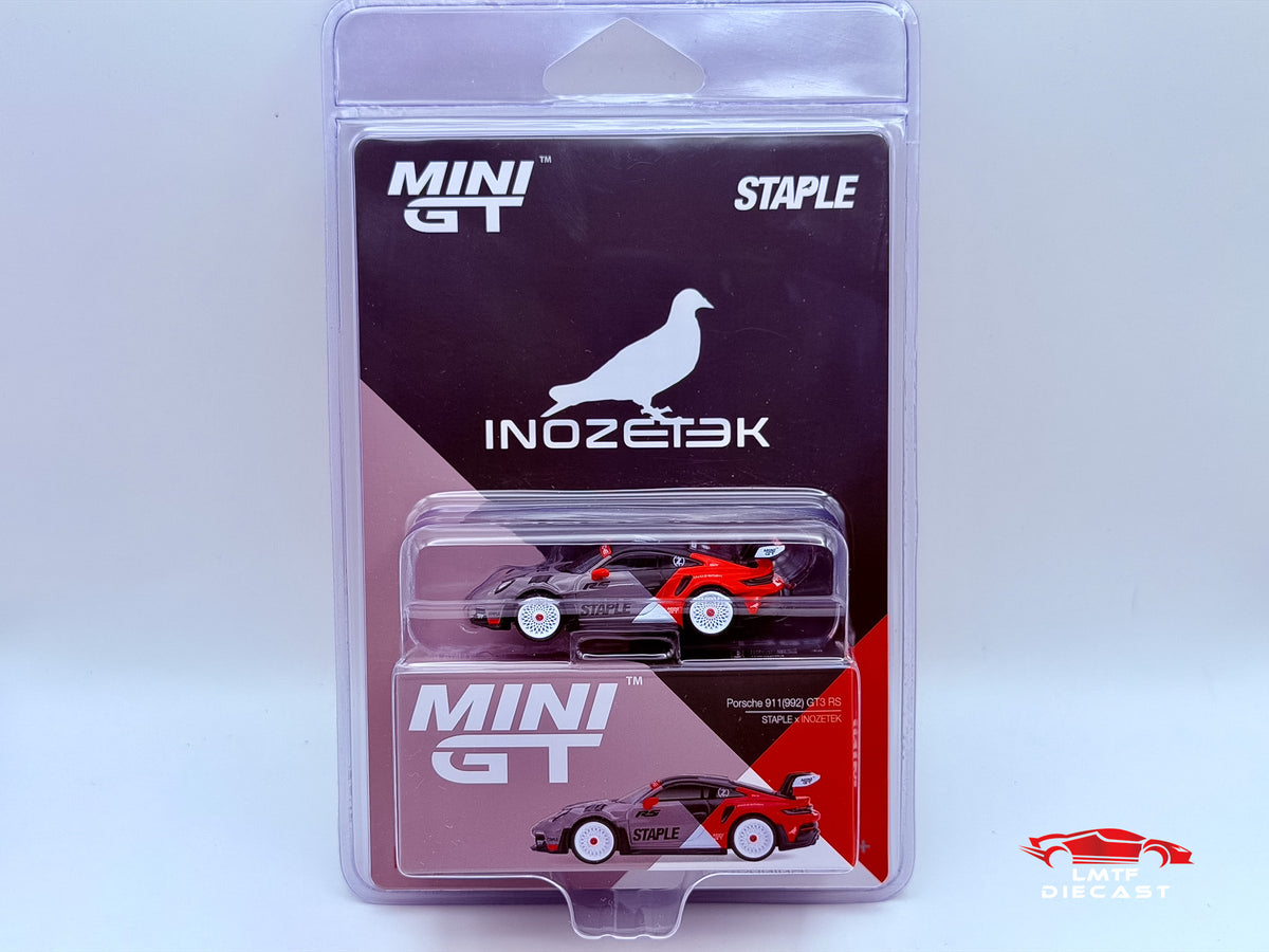 Mini GT 1:64 Porsche 911 GT3 RS STAPLE x INOZETEK APAxpo Exclusive #1353