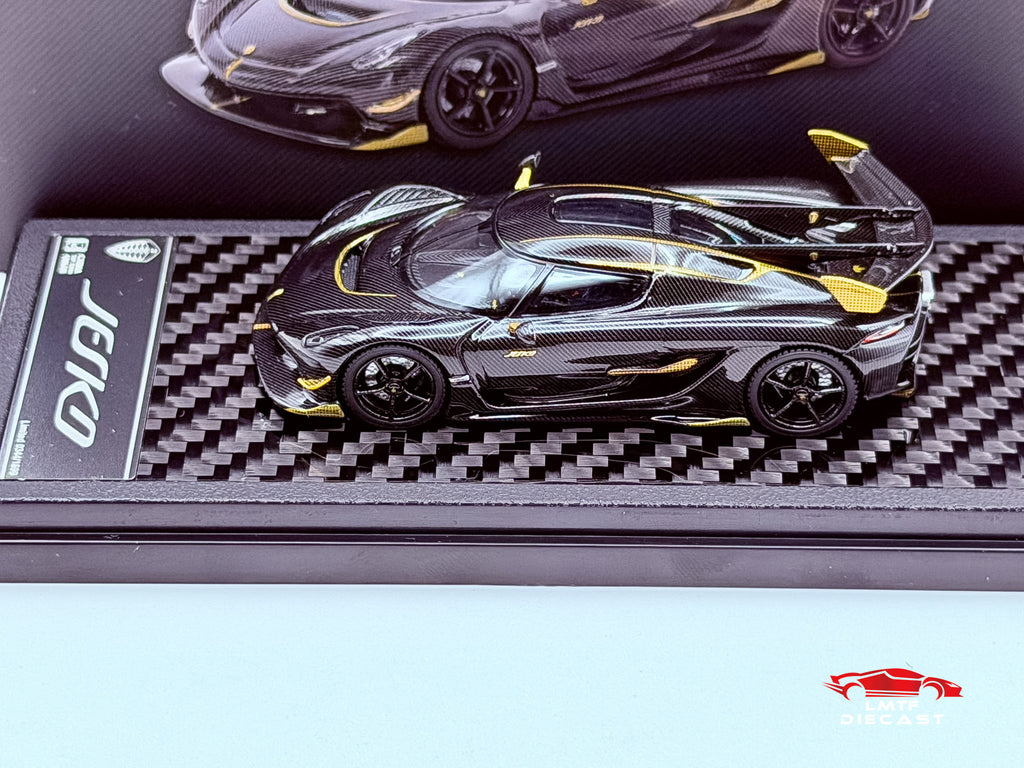 LCD 1:64 Koenigsegg Jesko Attack Carbon Black/Gold CTE Exclusive