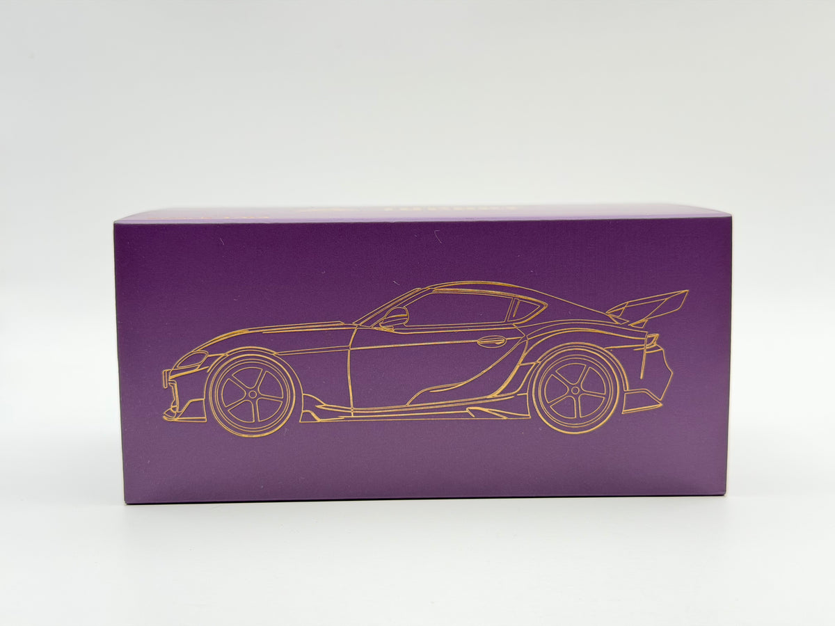 Top Art 1:64 Toyota Supra A90 DarwinPro Metallic Purple Full-open