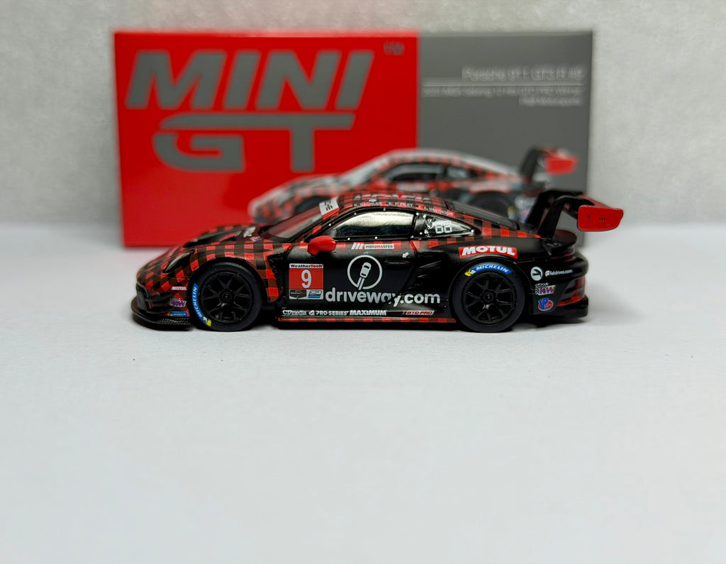 Mini GT 1:64  Porsche 911 GT3 R #9 GTD PRO Pfaff Motorsports IMSA Winner #770 Opened