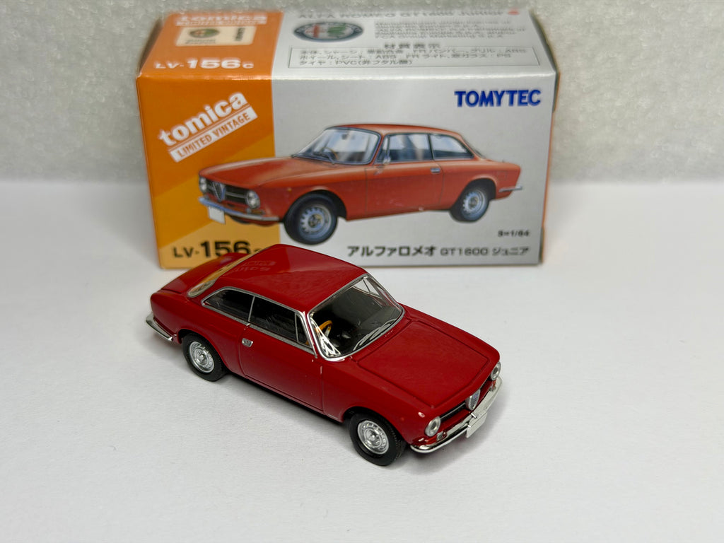 Tomica Limited Vintage 1:64 Alfa Romeo GT1600 Junior Red LV-156c