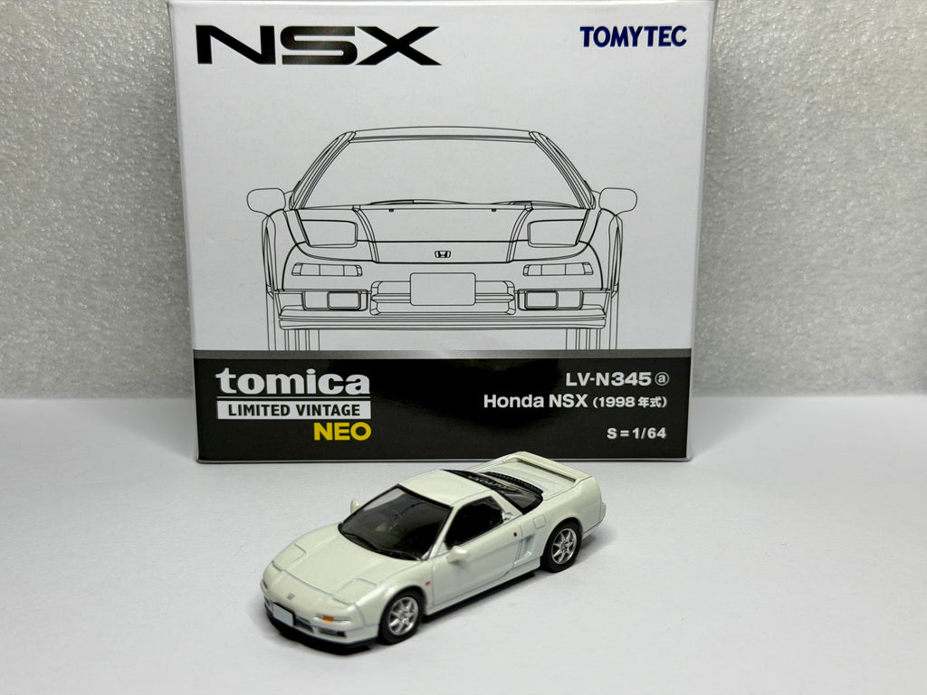 Tomica Limited Vintage 1:64 Honda NSX NA2 98' Neutron White Pearl LV-N345a