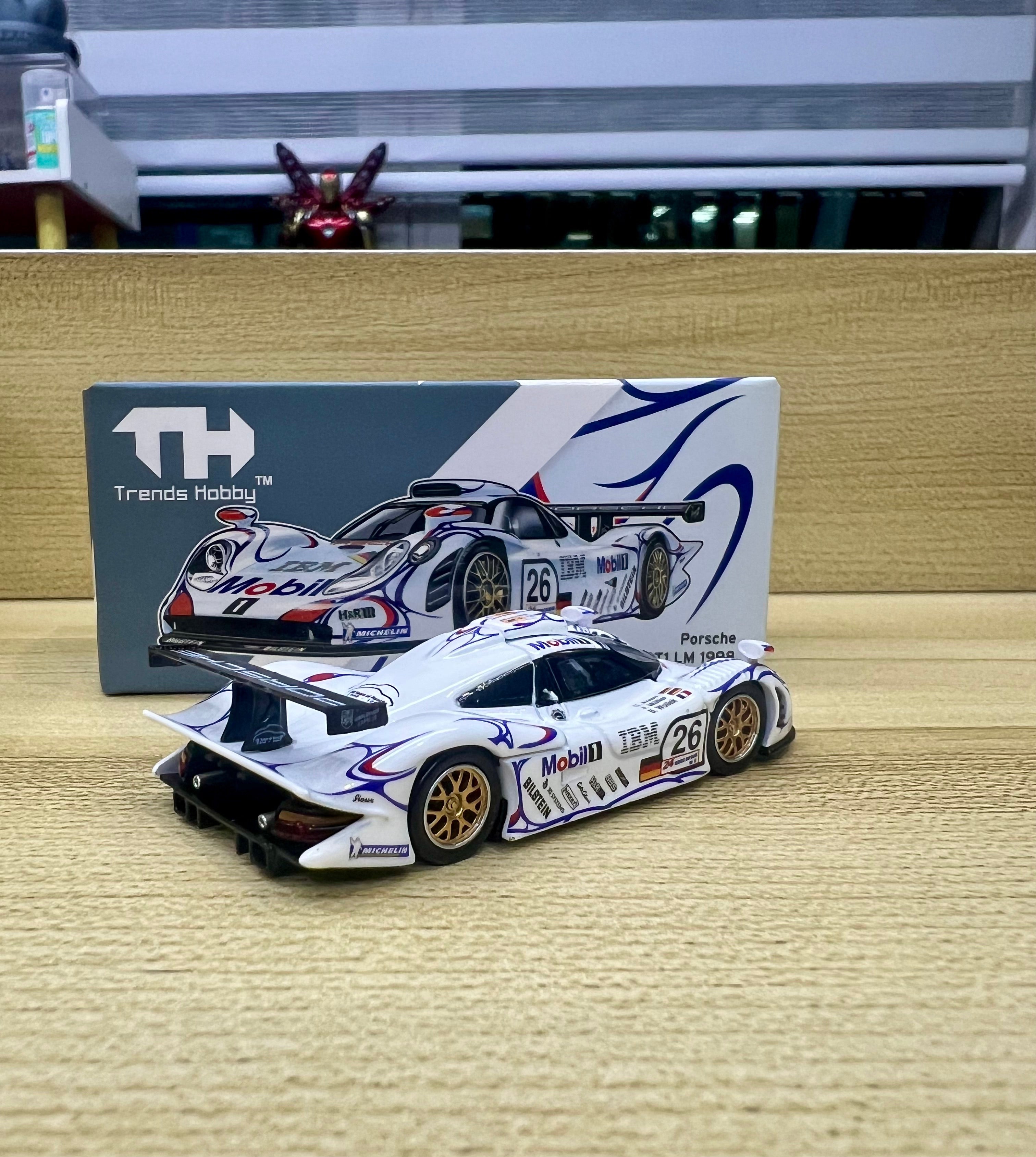 Trends Hobby 1:64 Porsche 911 GT1 LM 1998 White #26 Mobil Champion 241085(B)
