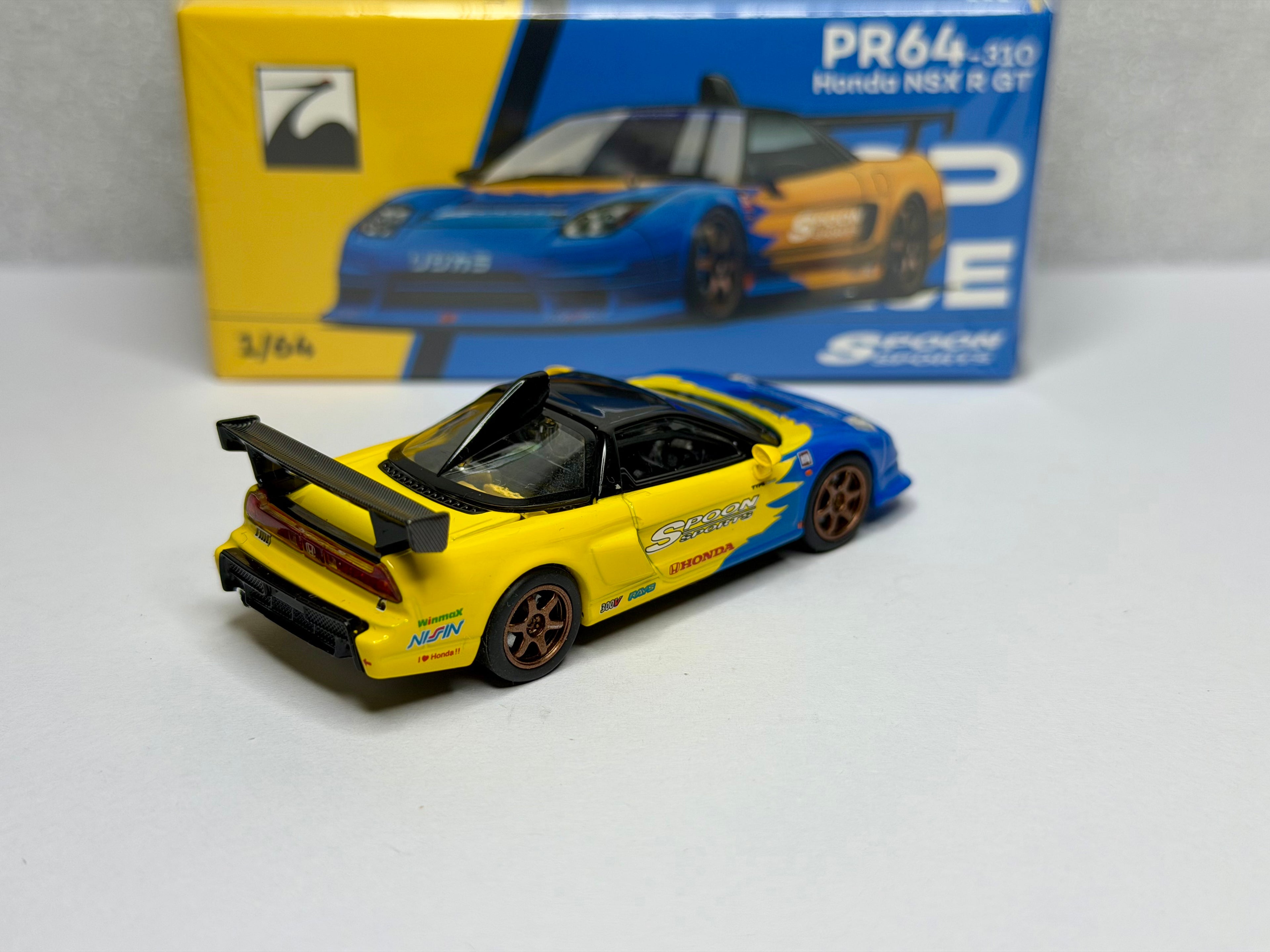 Pop Race 1/64 Honda Spoon NSX R GT