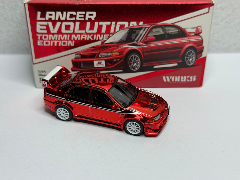 XCartoys Works 1:64 Mitsubishi EVO VI TME Chrome Red HEC 2026 exclusive Opened