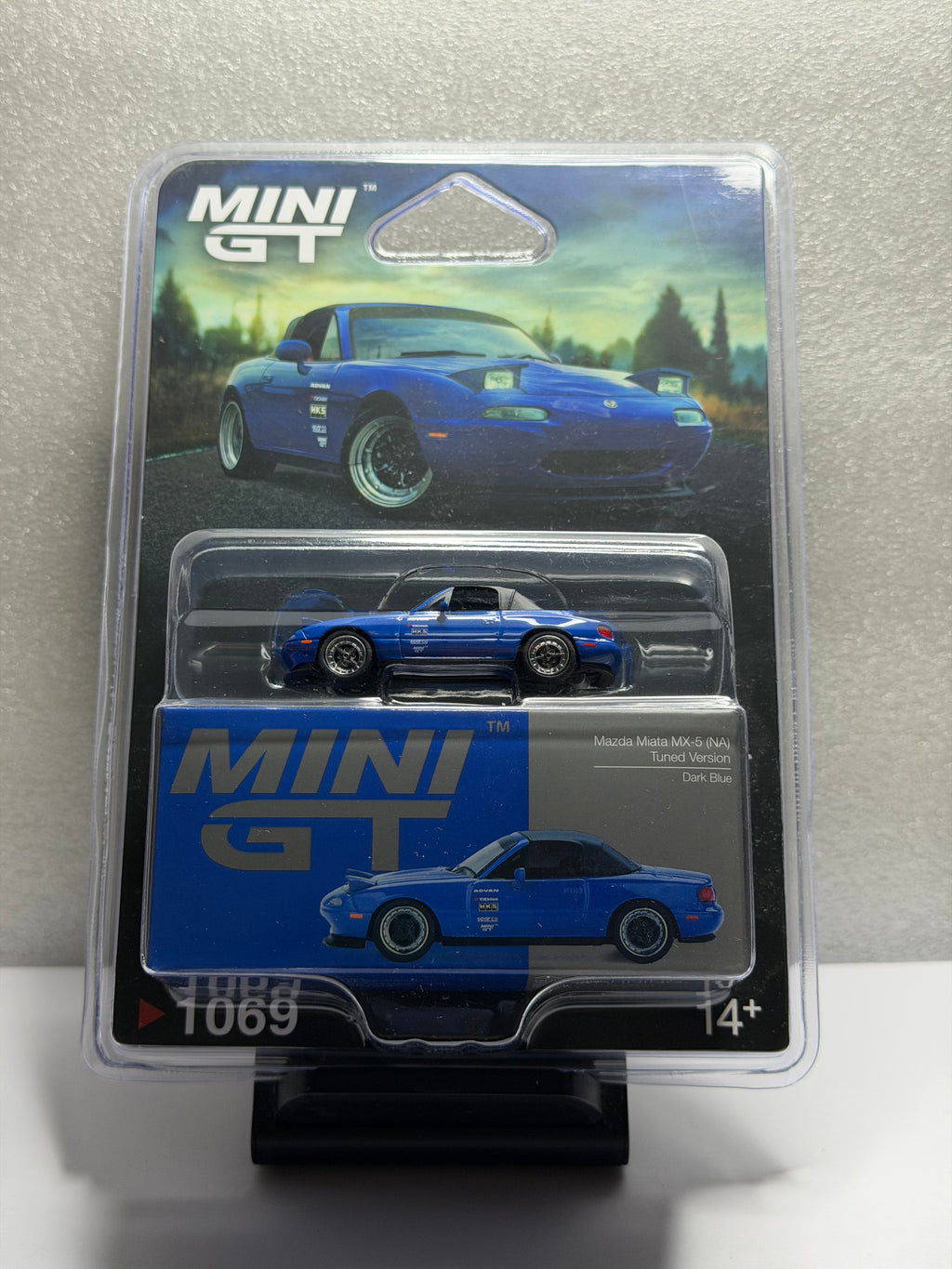 Mini GT 1:64 Mazda Miata MX-5 (NA) Tuned Version – Dark Blue #1069