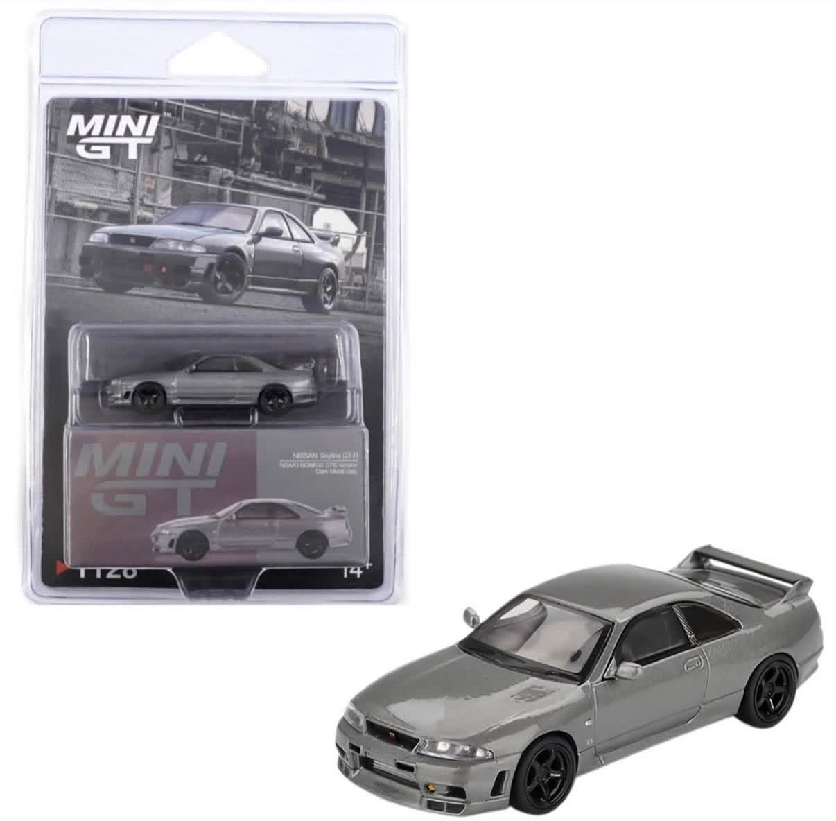 Mini GT 1:64 NISSAN Skyline GT-R Dark Metal Gray (NISMO BCNR33 CRS Version) #1126