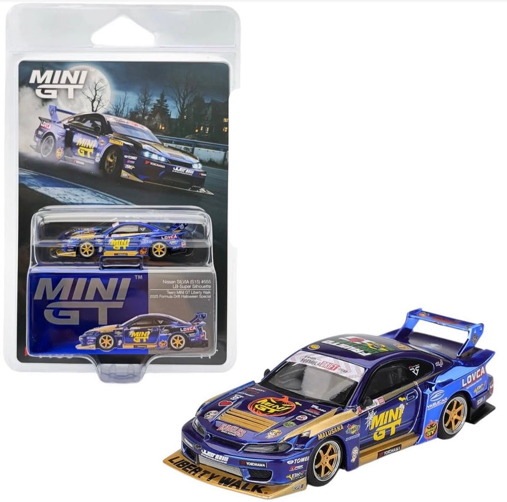 Mini GT 1:64 Nissan LB-Super Silhouette S15 SILVIA #555 Halloween Special #1185