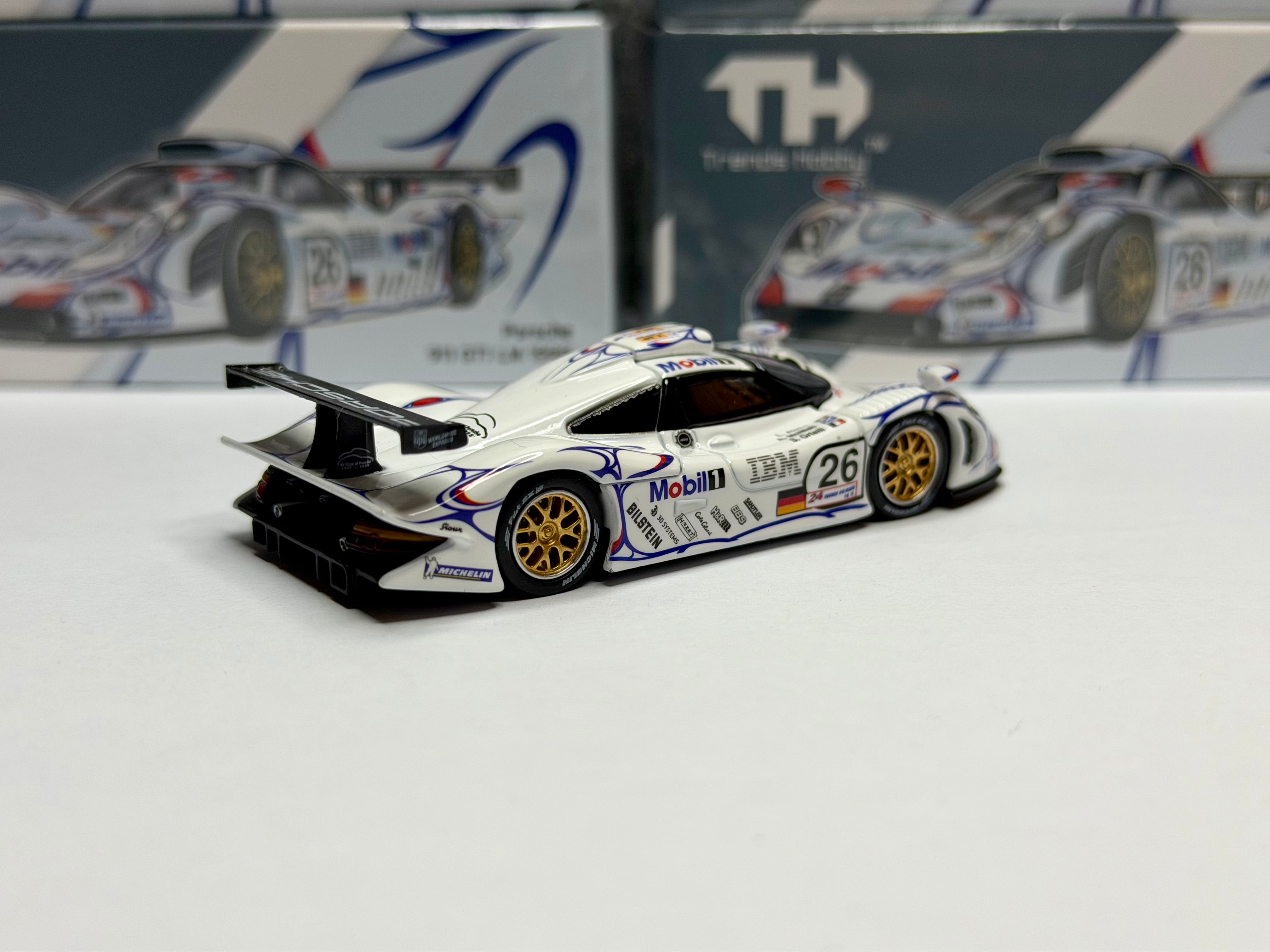 Trends Hobby 1:64 Porsche 911 GT1 LM 1998 White #26 | LMTF Diecast