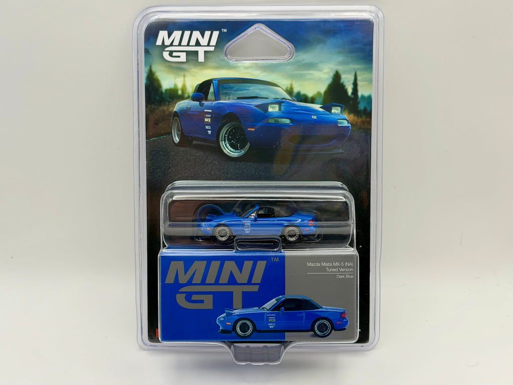 Mini GT 1:64 Mazda Miata MX-5 (NA) Tuned Version – Dark Blue #1069
