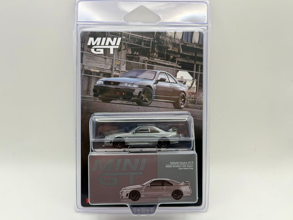 Mini GT 1:64 NISSAN Skyline GT-R Dark Metal Gray (NISMO BCNR33 CRS Version) #1128
