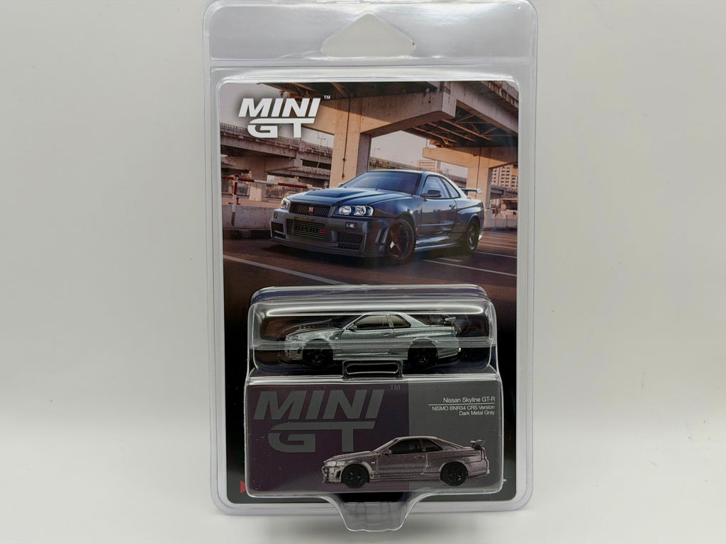 Mini GT 1:64 Nissan Skyline GT-R Dark Metal Gray (NISMO BNR34 CRS Version) #1160