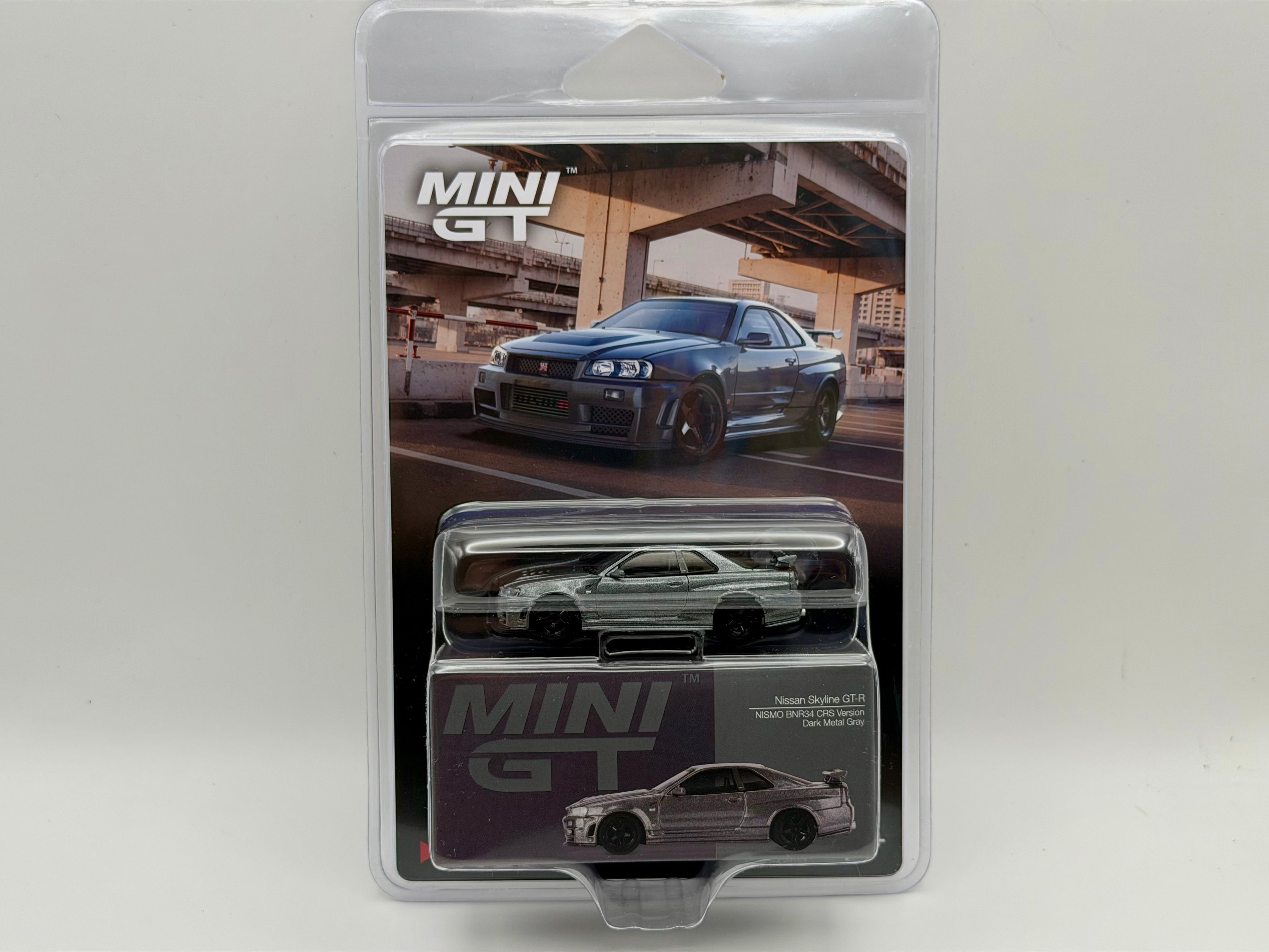 Mini GT 1:64 Nissan Skyline GT-R Dark Metal Gray (NISMO BNR34 CRS Version) #1160