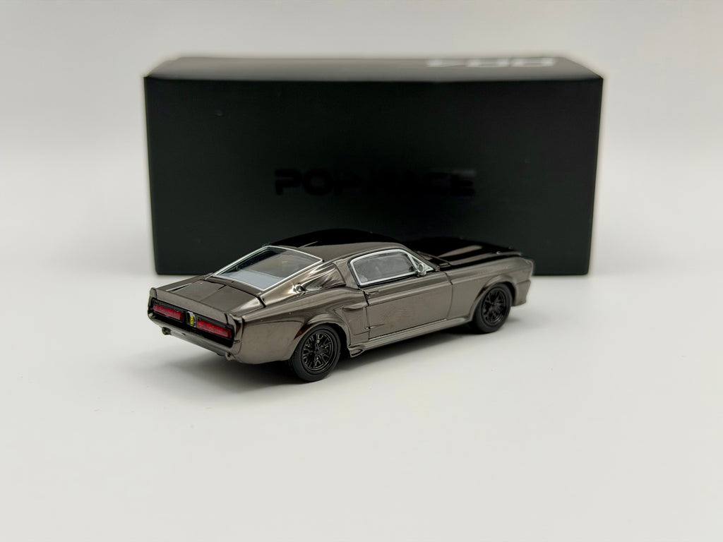 Pop Race 1:64 Shelby Mustang GT500 Dark Chrome - PRDC004