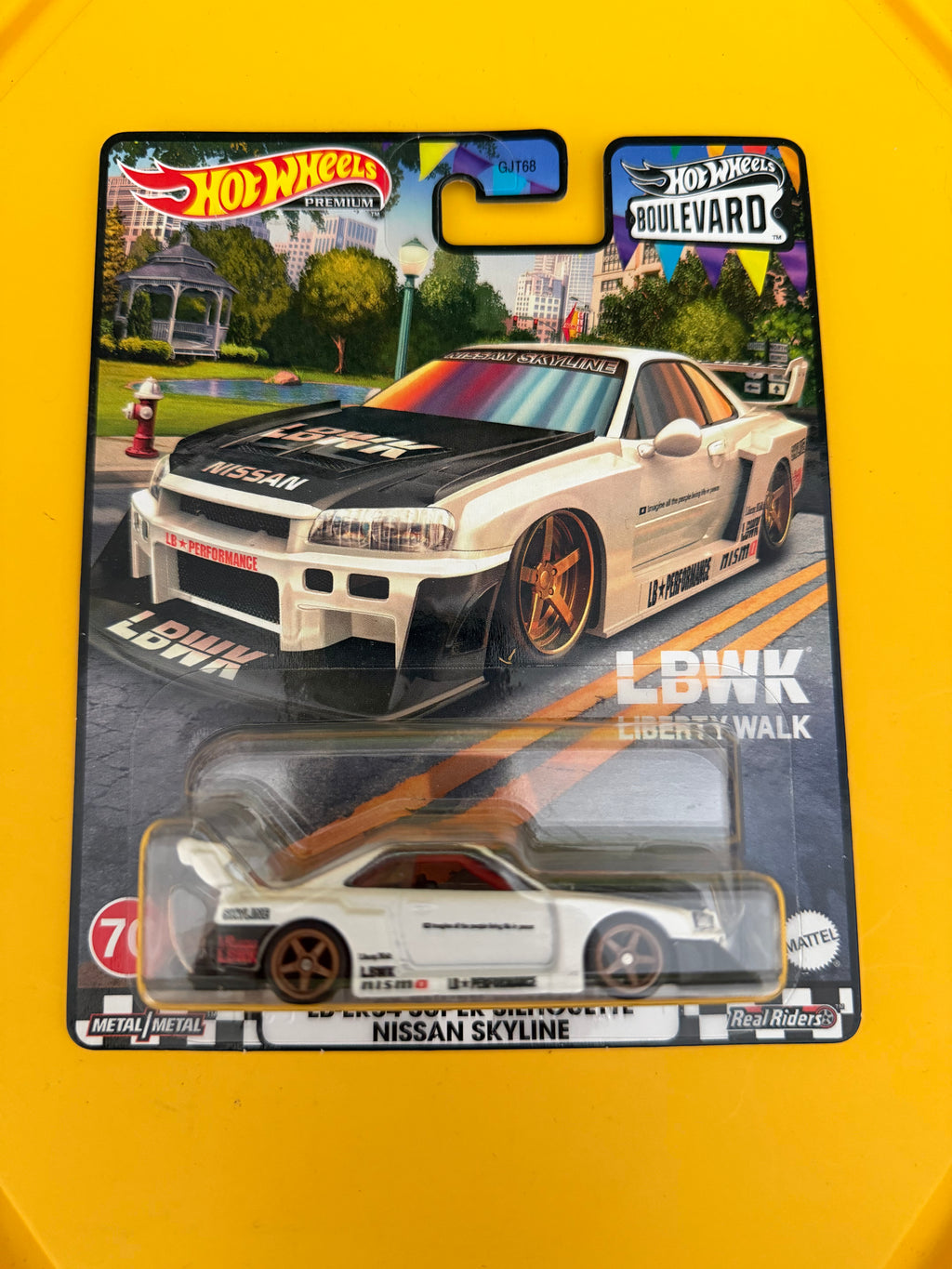 ホットウィール ブールバード #70 LBWK 日産 スカイライン LB-ER34 スーパーシルエット ジャパンカード