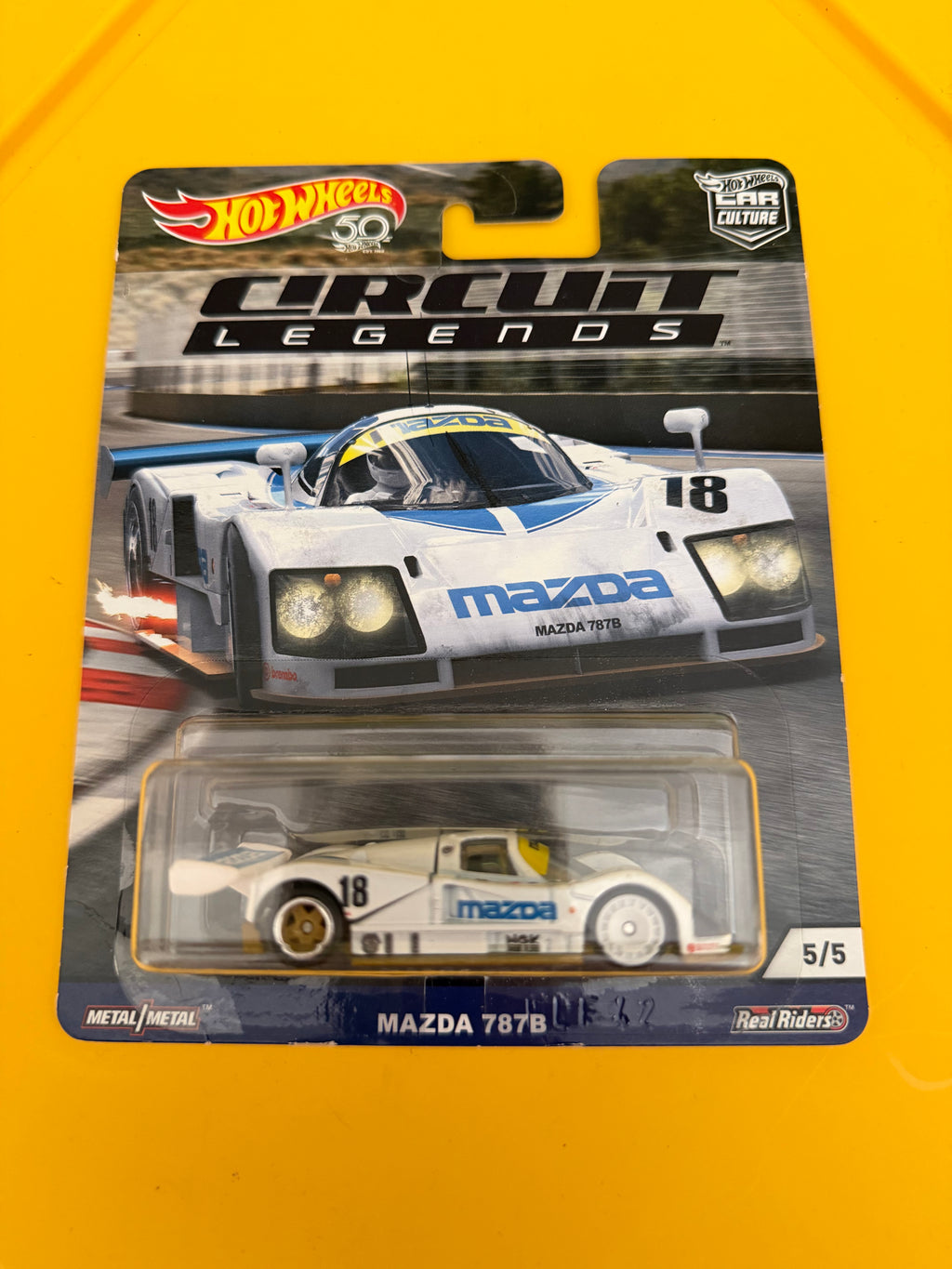 Hot Wheels Car Culture Circuit Legends Mazda 787B 5/5 2018 Japan Card