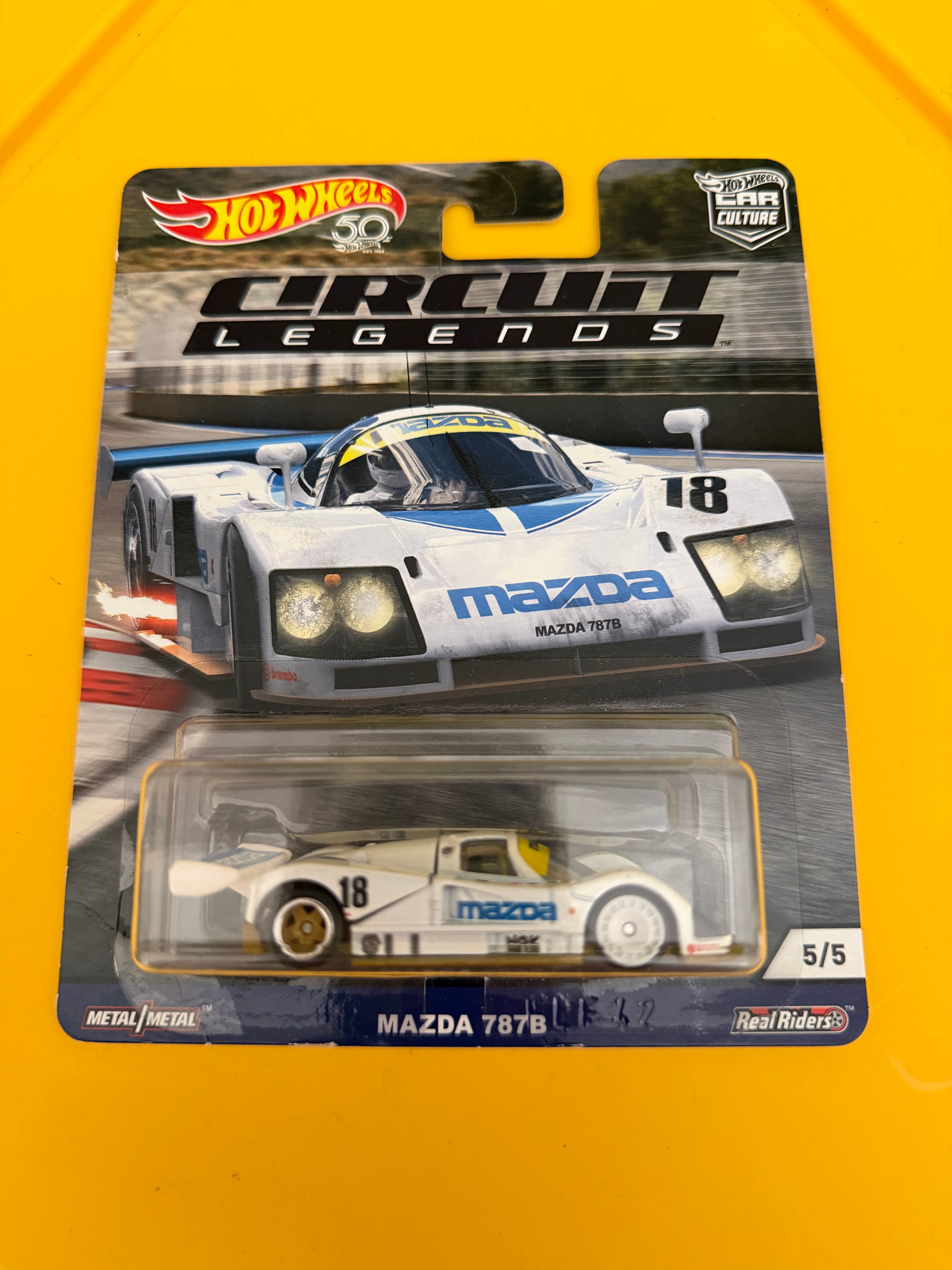 Hot Wheels Car Culture Circuit Legends Mazda 787B 5/5 2018 Japan Card