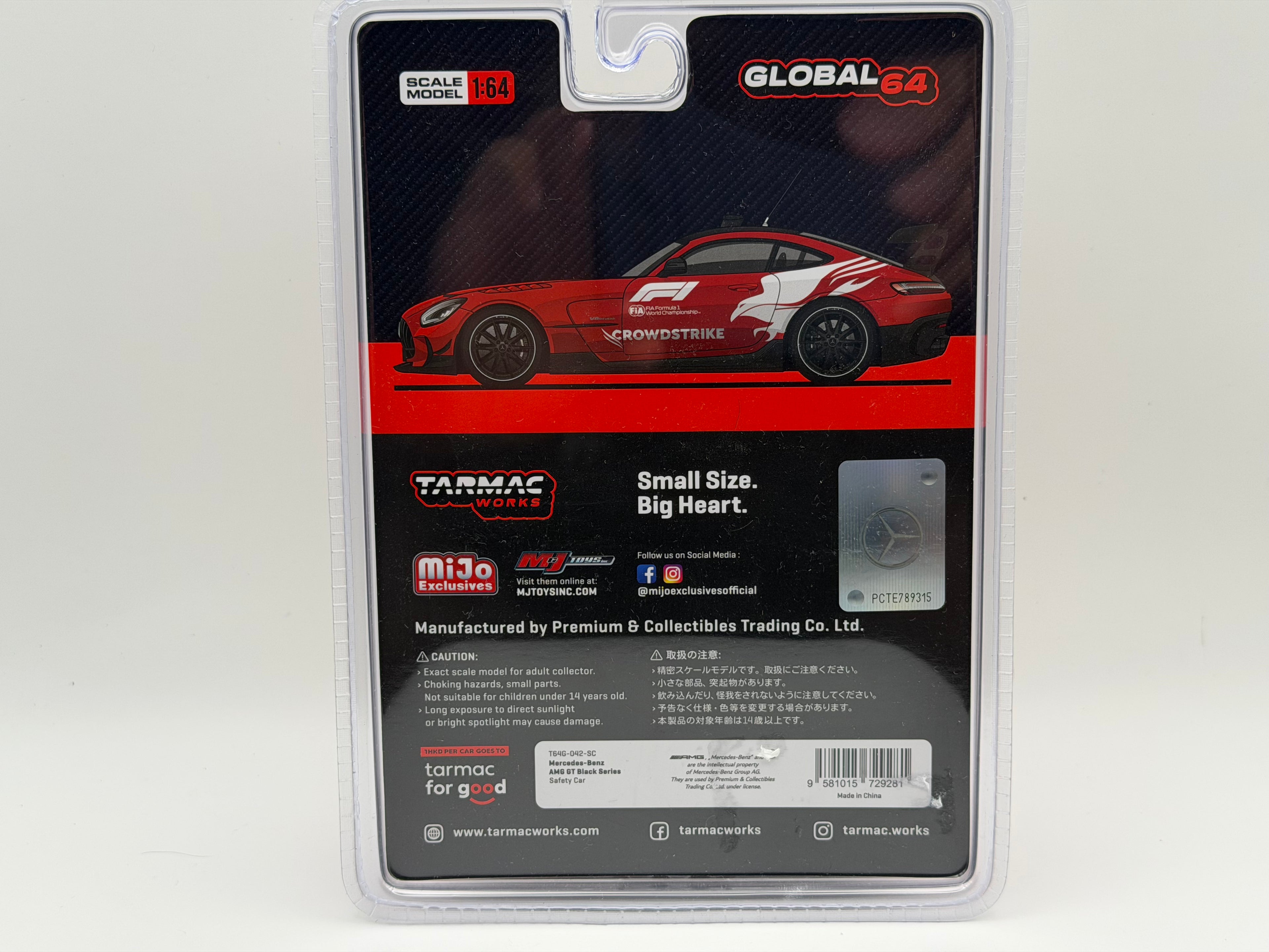 Tarmac Works 1:64 Mercedes-Benz AMG GT Black Series Formula 1 Safety Car