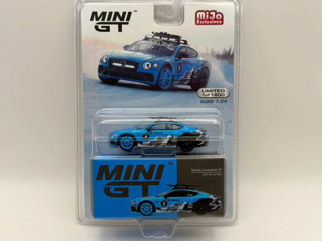 Mini GT 1:64 Bentley Continental GT 2020 GP Ice Race Blue #247