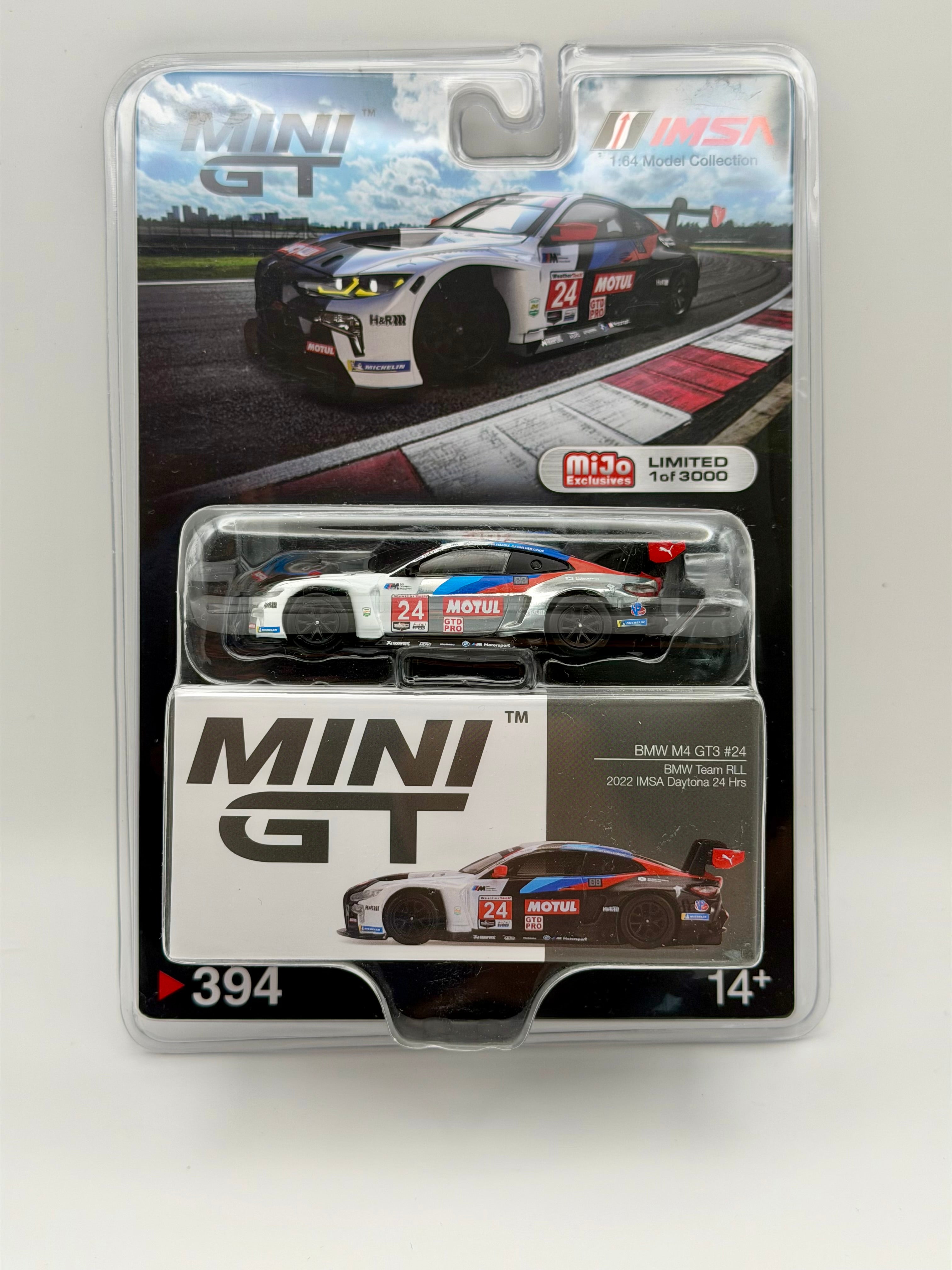 CHASE! Mini GT 1:64 BMW M4 GT3 #24 BMW Team RLL 2022 IMSA Daytona 24Hrs