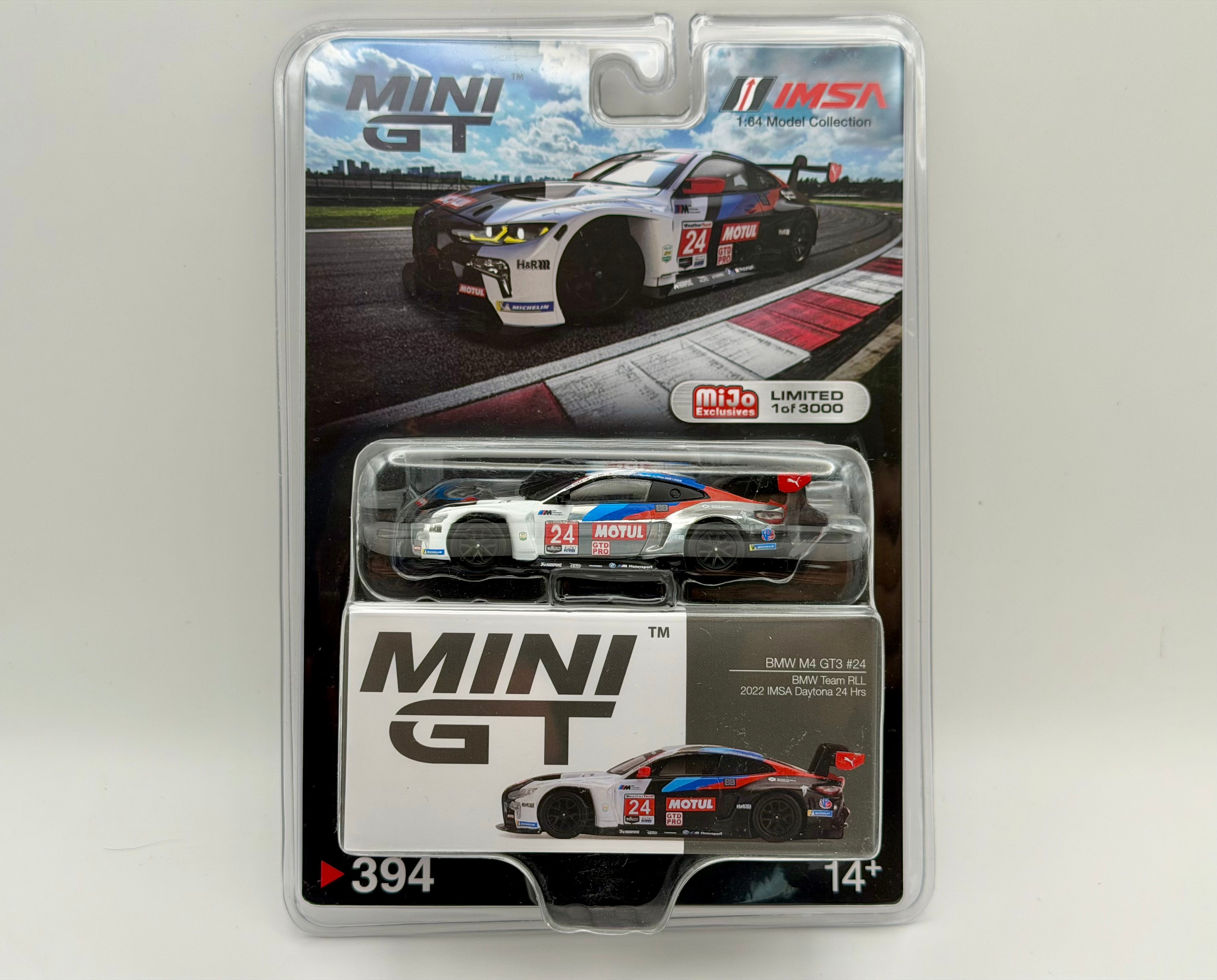 CHASE! Mini GT 1:64 BMW M4 GT3 #24 BMW Team RLL 2022 IMSA Daytona 24Hrs