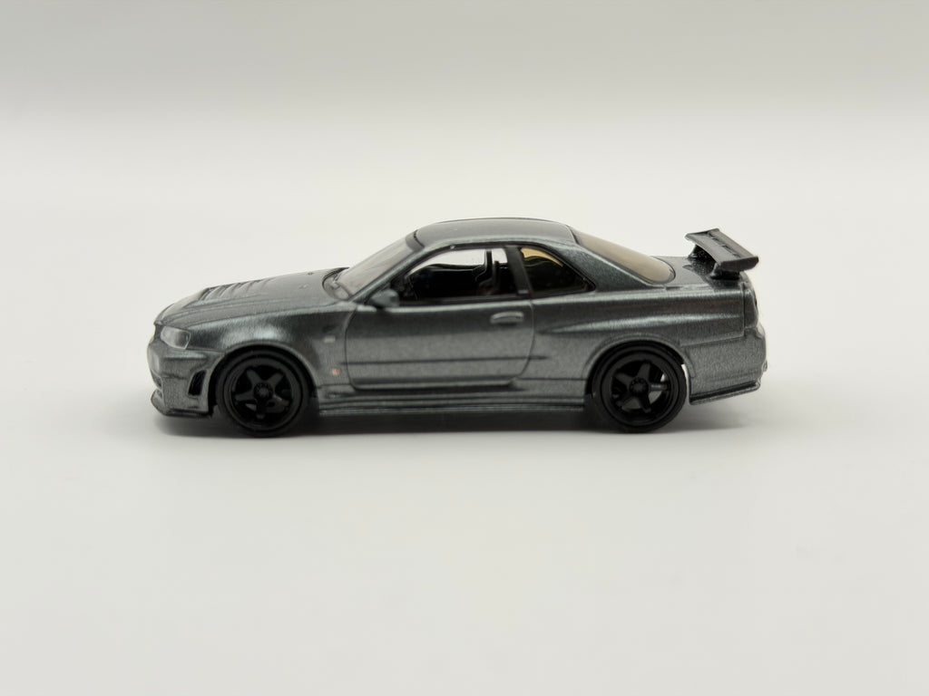 Mini GT 1:64 Nissan Skyline GT-R Dark Metal Gray (NISMO BNR34 CRS Version) #1160