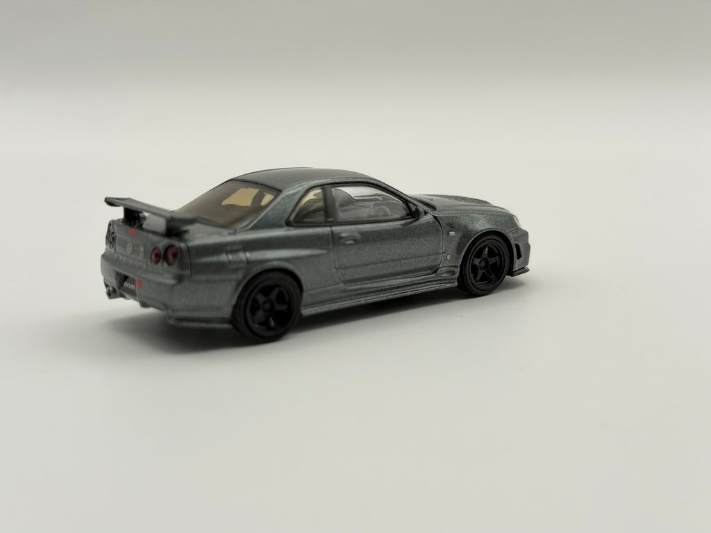 Mini GT 1:64 Nissan Skyline GT-R Dark Metal Gray (NISMO BNR34 CRS Version) #1160