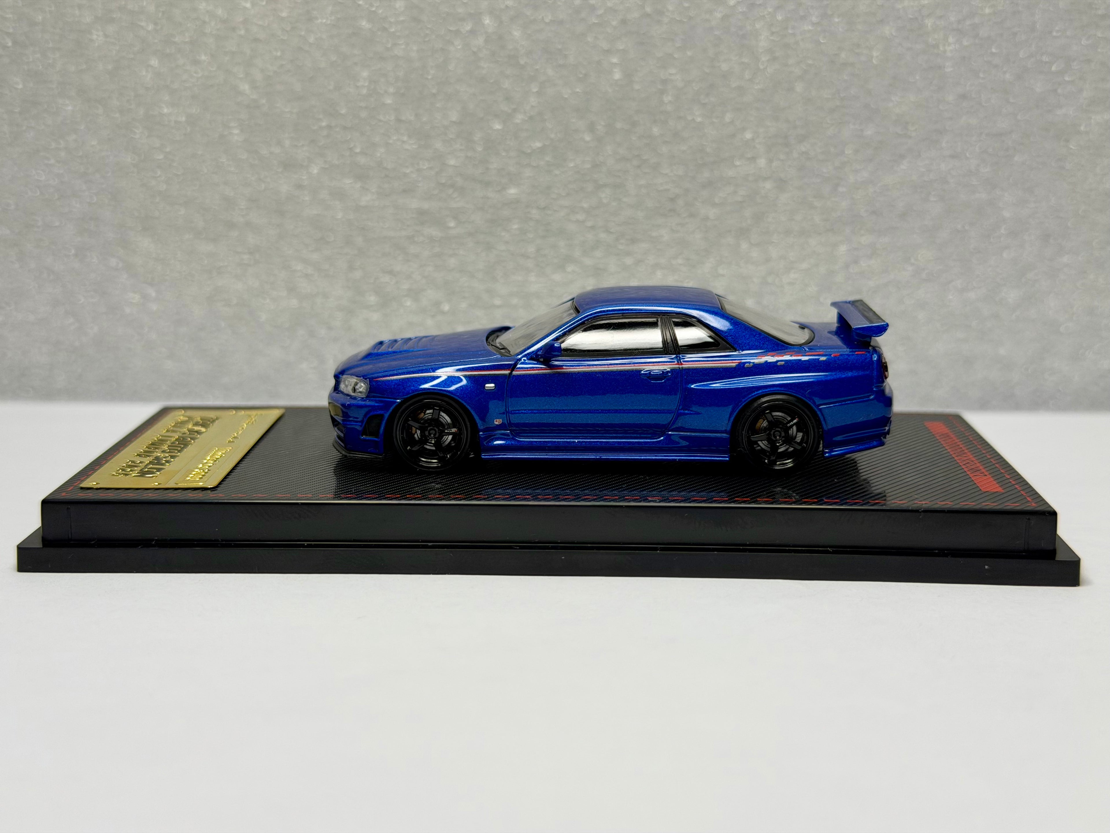 Ignition Model 1/64 Nissan GT-R R34 Bayside Blue Tokyo Auto Salon IG3838 Diecast