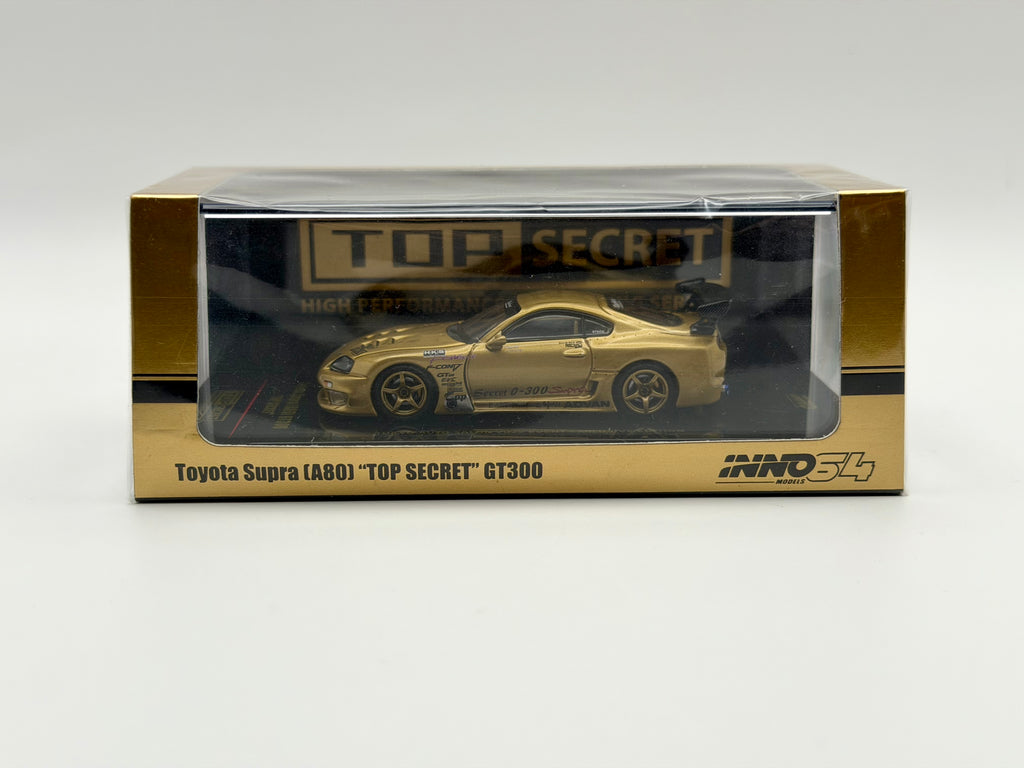INNO64 1/64 Toyota Supra A80 Top Secret GT300 Gold Tokyo Auto Salon 2025