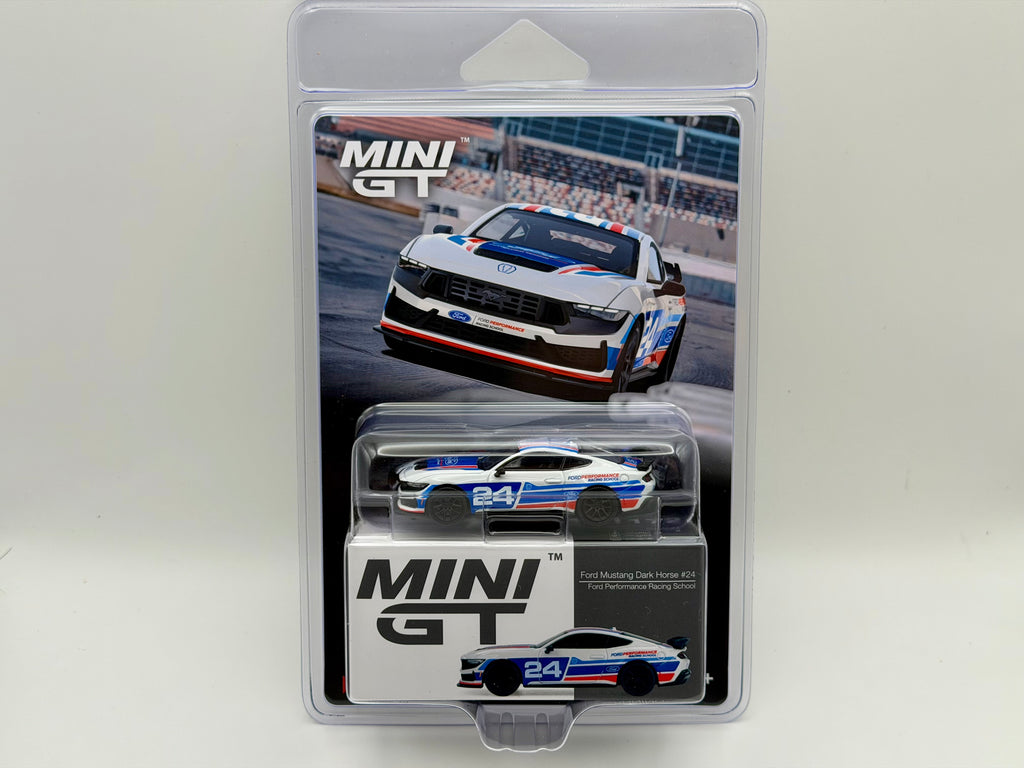 Mini GT 1:64 Ford Mustang Dark Horse #24 Ford Performance Racing School #1172