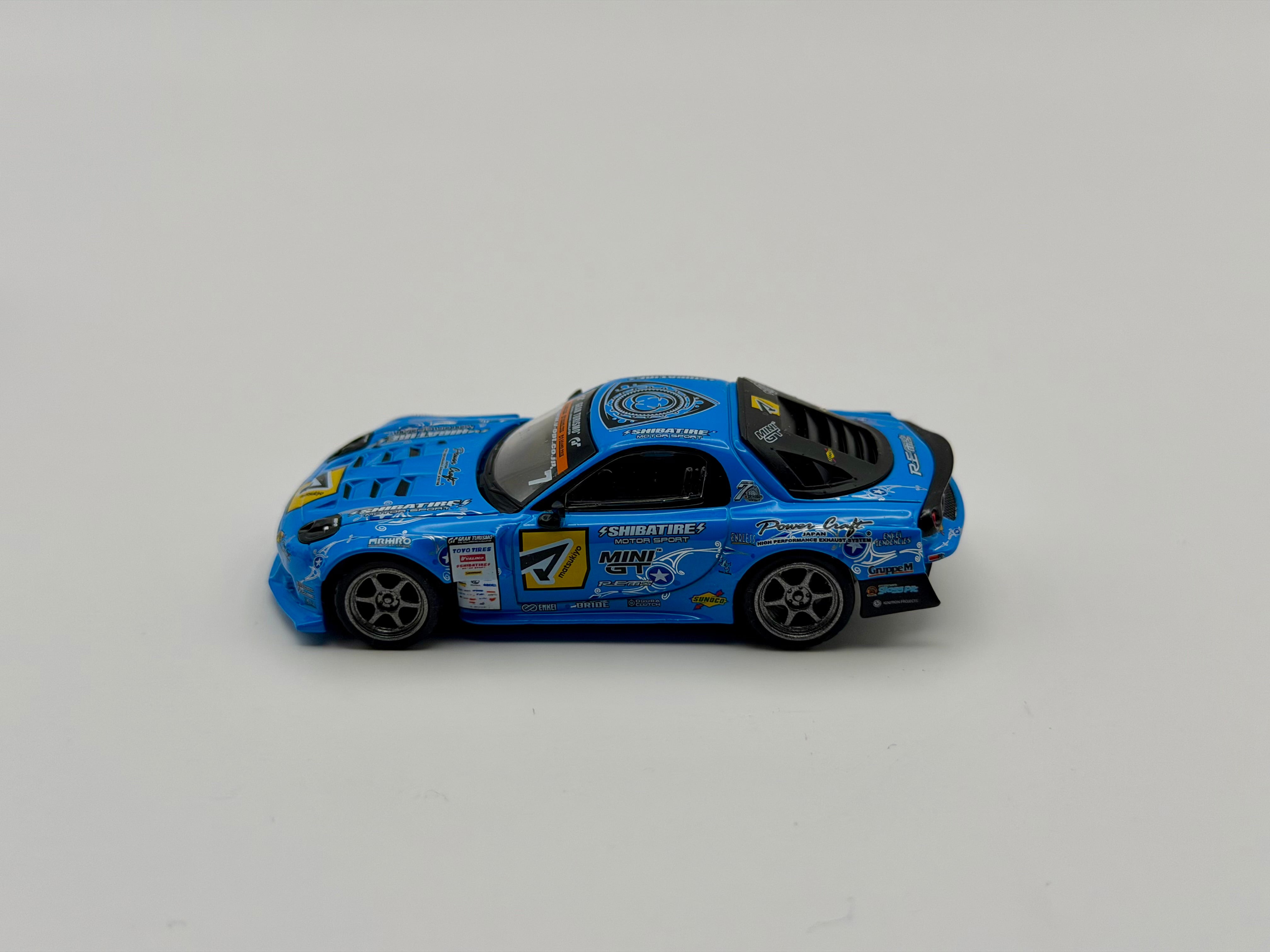 Mini GT 1:64 Mazda RX-7 RE-Amemiya 2025 D1GP – Blue | LMTF Diecast