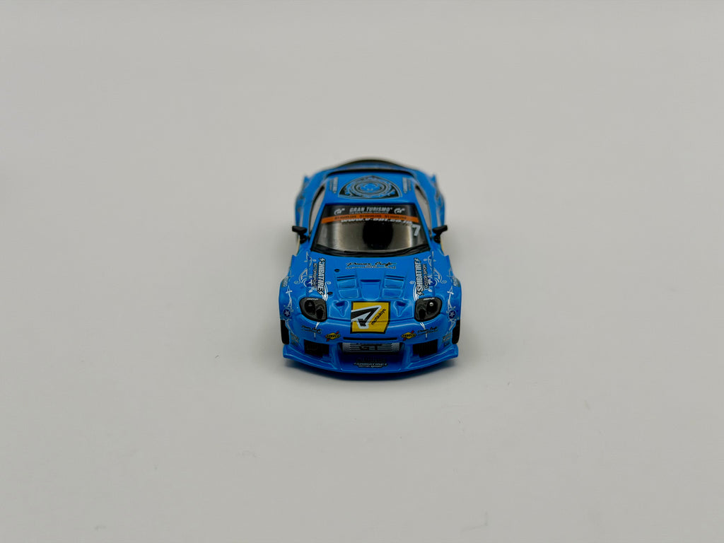 Mini GT 1:64 Mazda RX-7 RE-Amemiya 2025 D1GP – Blue #1195