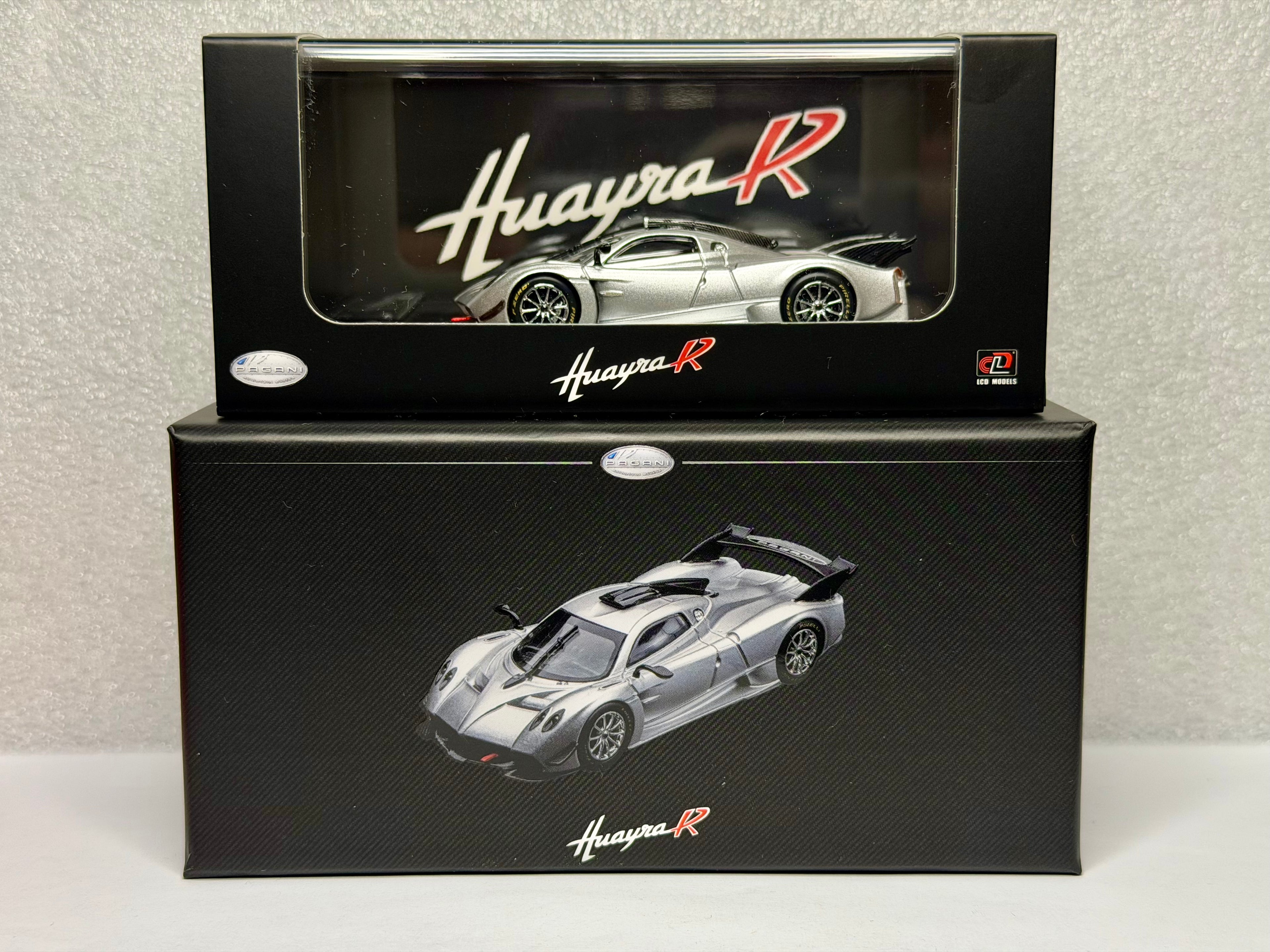LCD Model 1/64 Pagani Huayra R Silver Hobby China Expo Exclusive 2025 US seller
