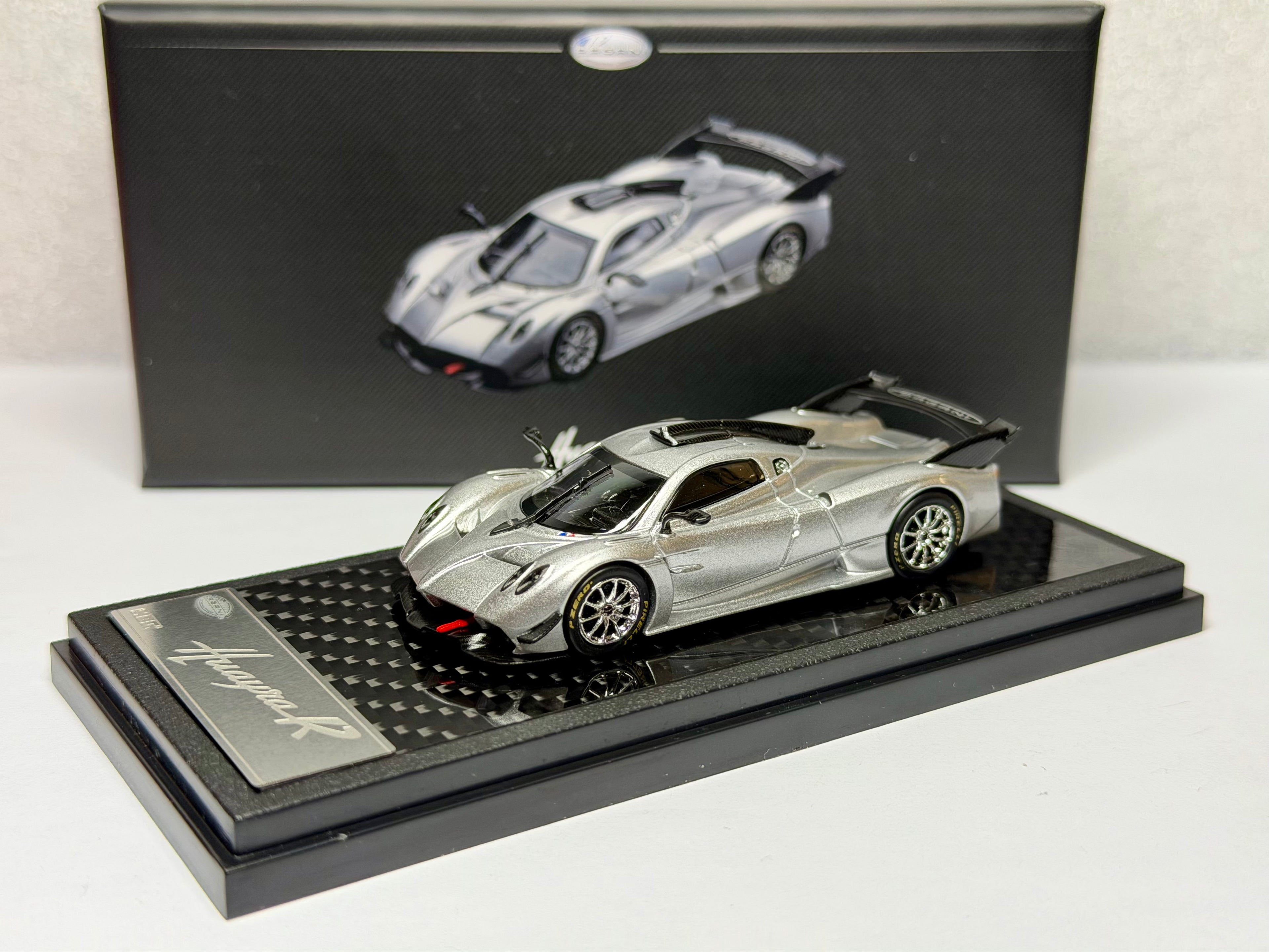 LCD Model 1/64 Pagani Huayra R Silver Hobby China Expo Exclusive 2025 US seller