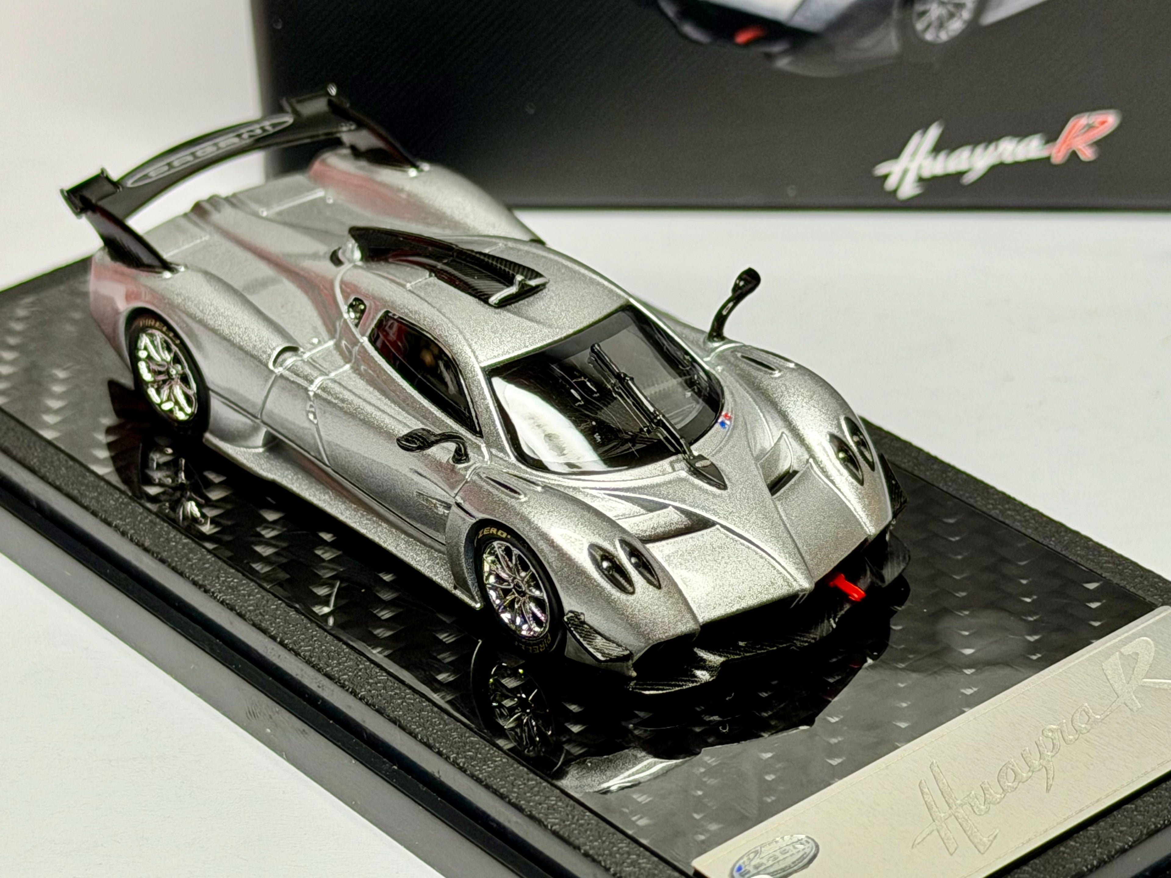 LCD Model 1/64 Pagani Huayra R Silver Hobby China Expo Exclusive 2025 US seller