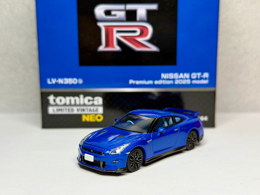 Tomica limited vintage 1/64 Nissan GT-R R35 Premium 2025 Bayside Blue