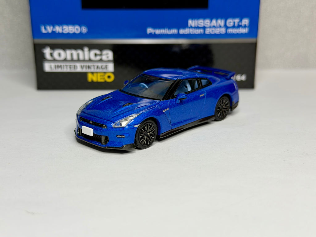 Tomica limited vintage 1/64 Nissan GT-R R35 Premium 2025 Bayside Blue