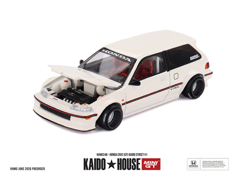 (Preorder) Kaido House x Mini GT 1:64 Honda Civic (EF) Kaido Street V1 – KHMG246