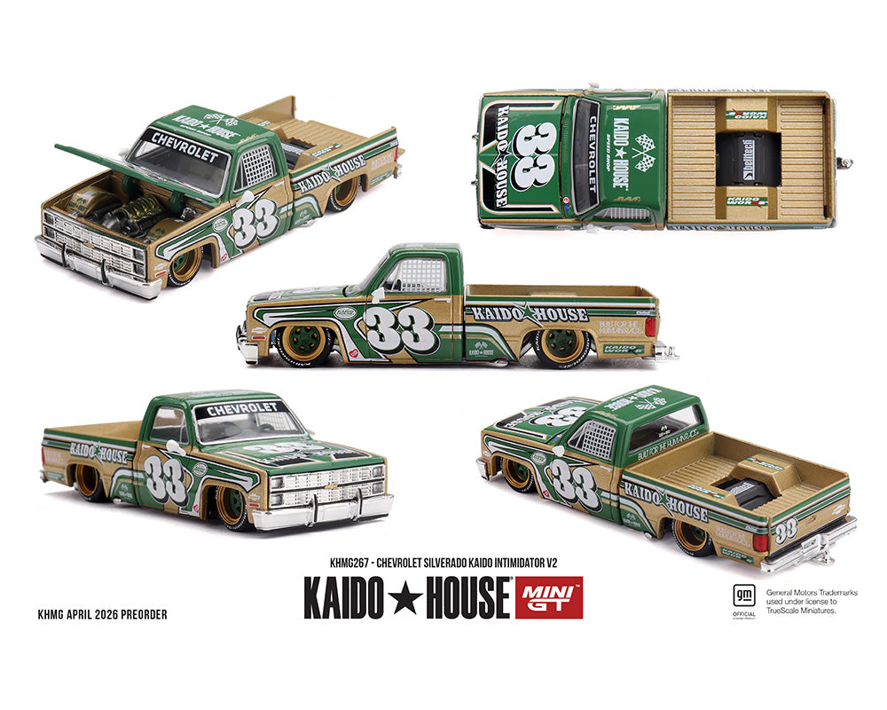 Mini GT x Kaido House 1:64 Chevrolet Silverado Kaido Intimidator V2 – Beige  #267