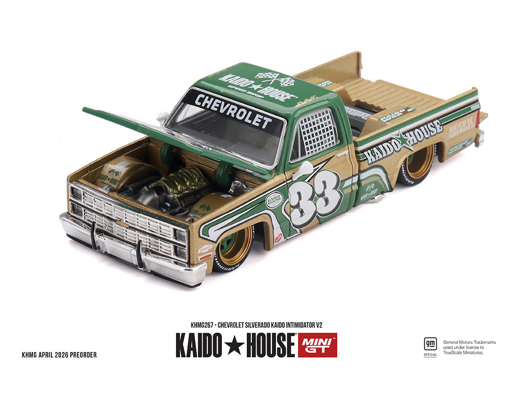 Mini GT x Kaido House 1:64 Chevrolet Silverado Kaido Intimidator V2 – Beige  #267
