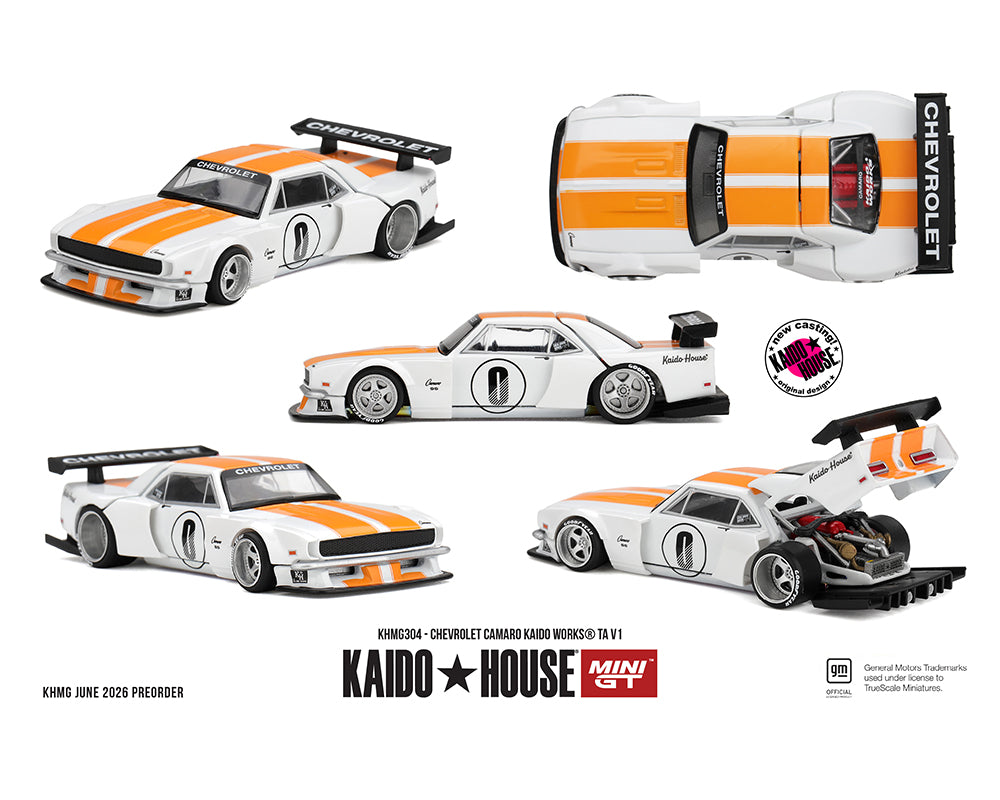(Preorder) Kaido House x Mini GT 1:64 Chevrolet Camaro KAIDO WORKS TA V1 – KHMG304