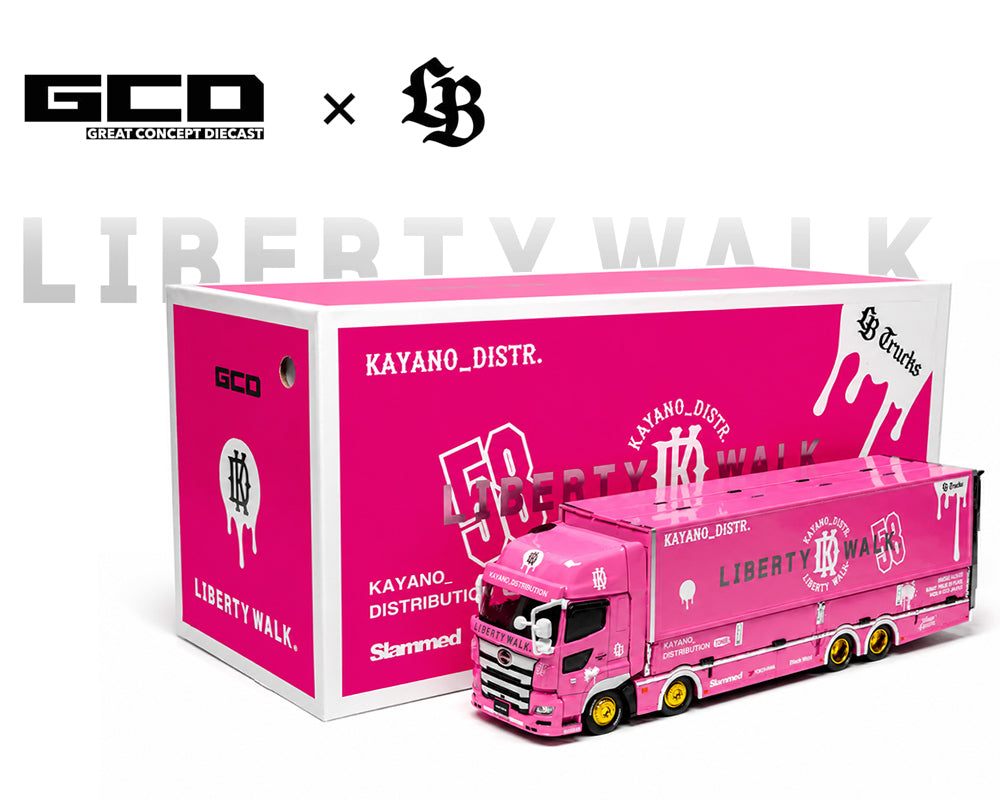 GCD 1:64 LBWK HINO700 LB Truck - Pink Special Edition