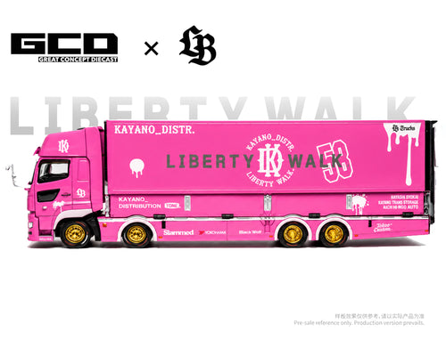 (Preorder) GCD 1:64 LBWK HINO700 LB Truck -Pink – Special Edition