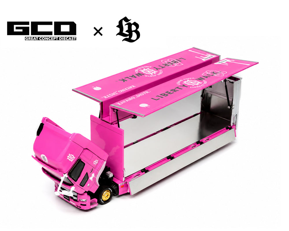 GCD 1:64 LBWK HINO700 LB Truck - Pink Special Edition