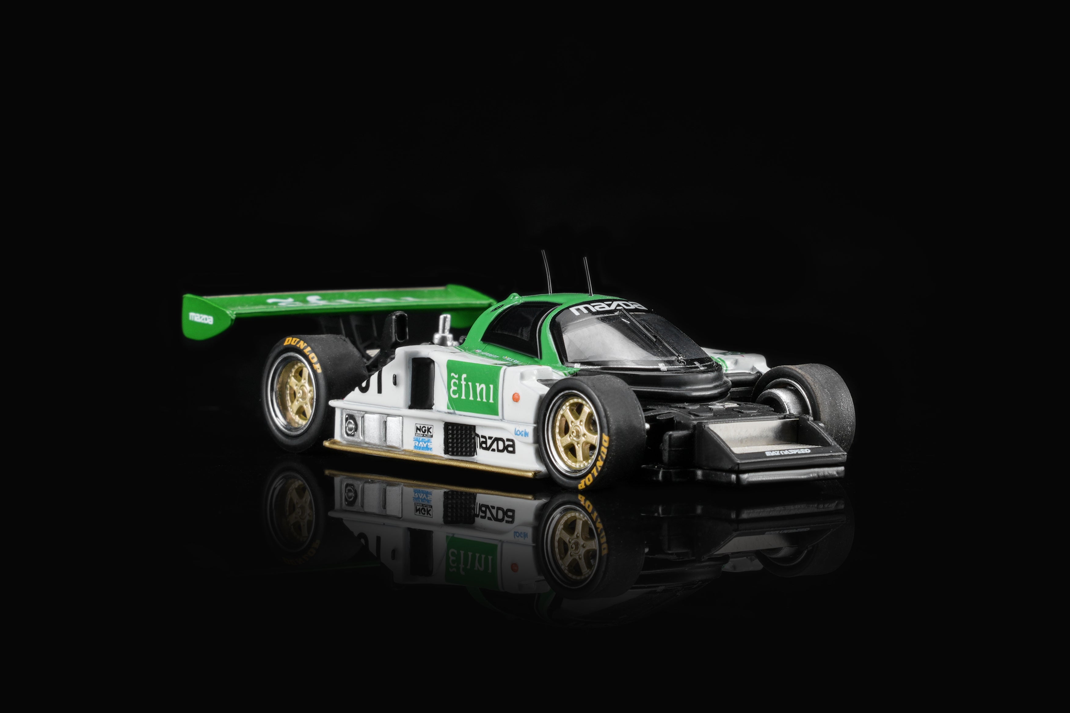 Preorder) Motorhelix 1/64 Mazda 787B #201 Green/White – LMTF_Diecast