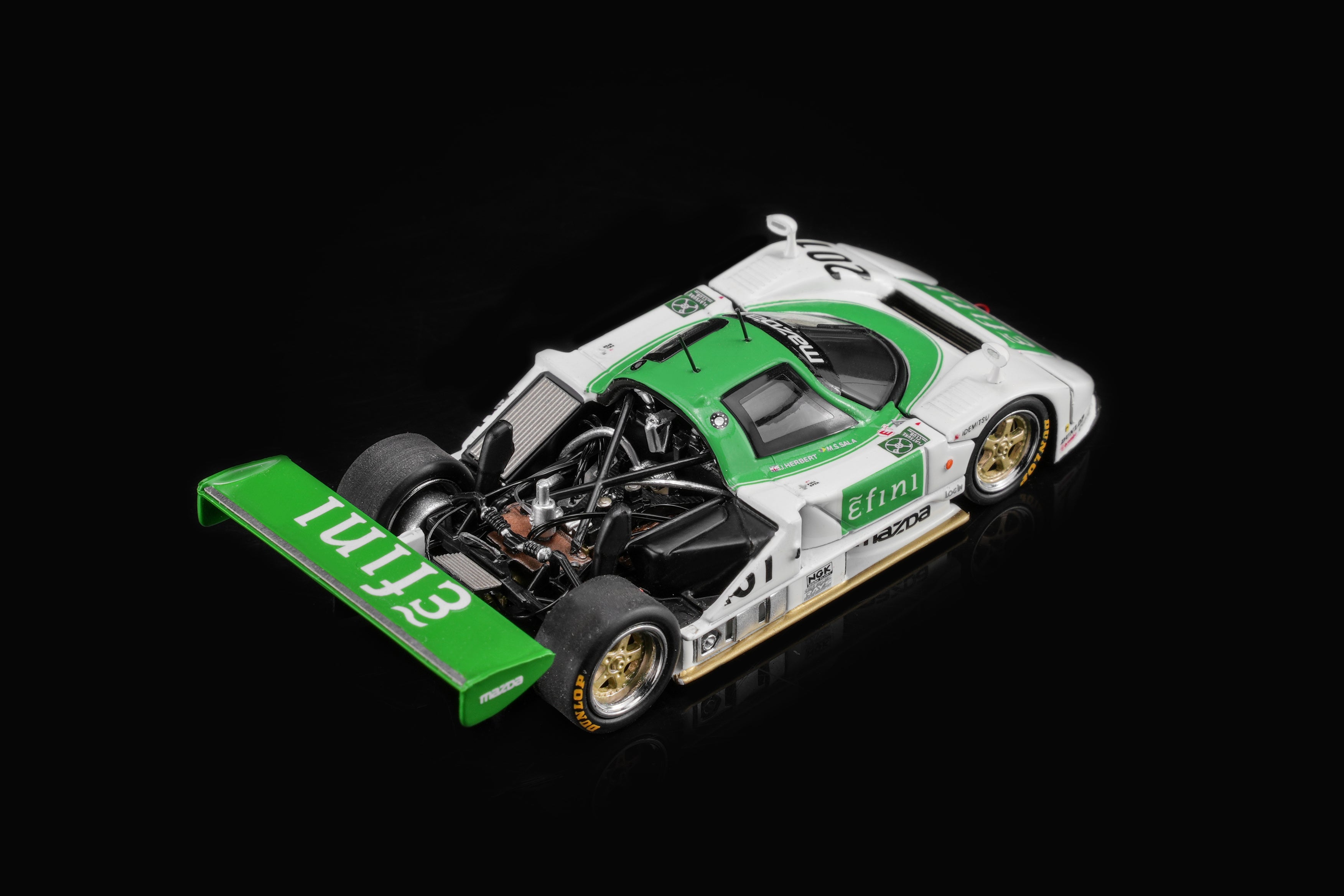 (Preorder) Motorhelix 1/64 Mazda 787B #201 Green/White
