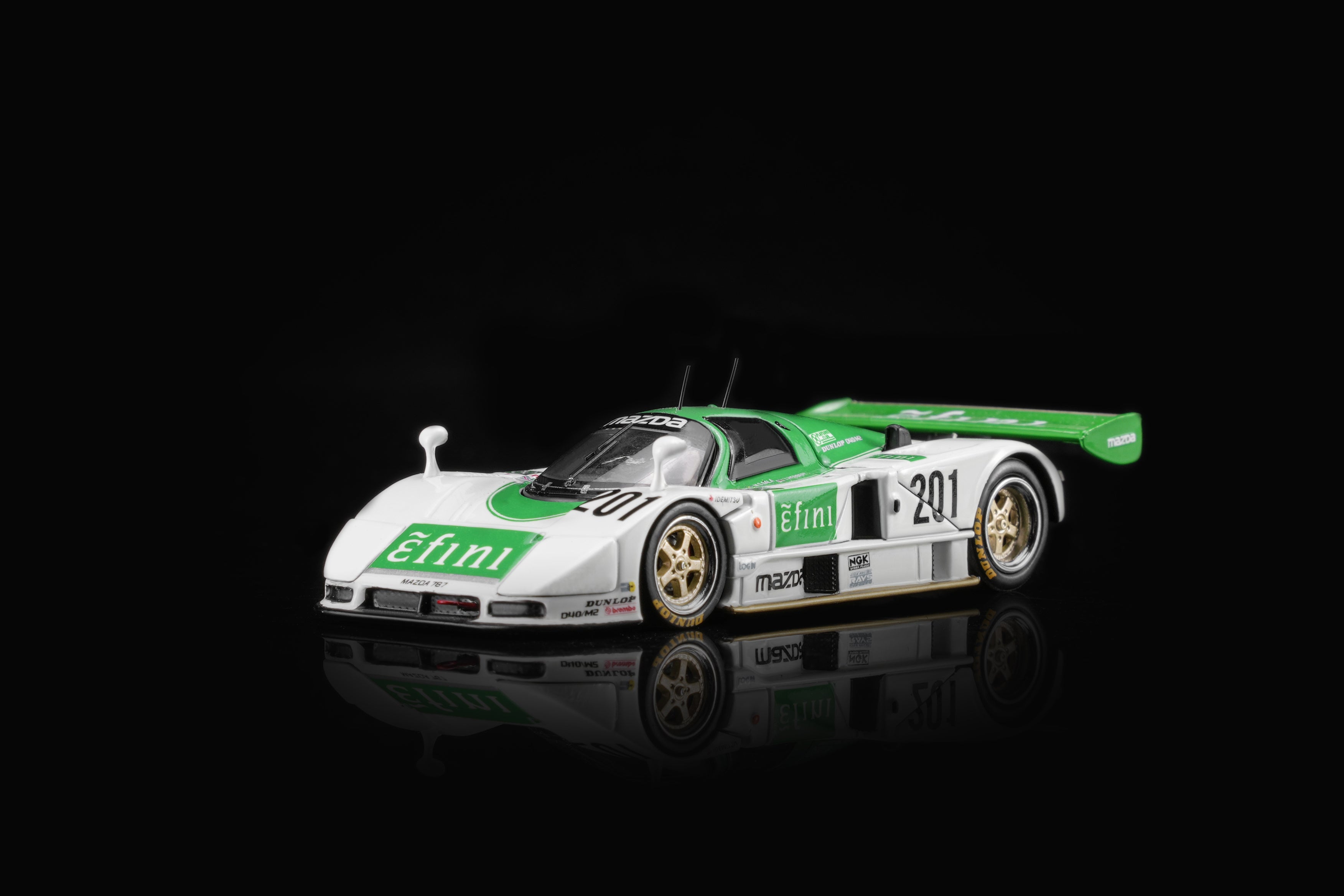 (Preorder) Motorhelix 1/64 Mazda 787B #201 Green/White