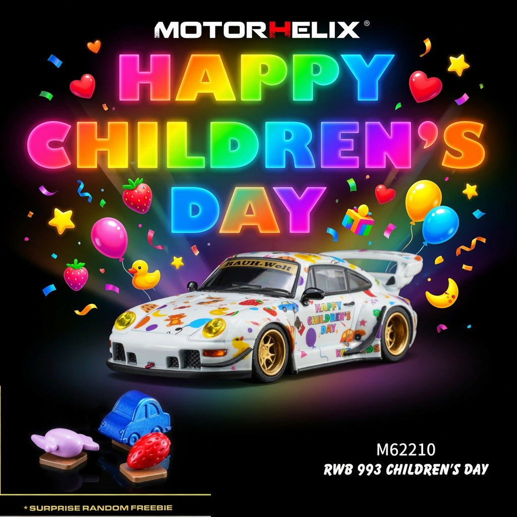 MOTORHELIX 1/64 RWB 993 Children’s Day Limited Edition