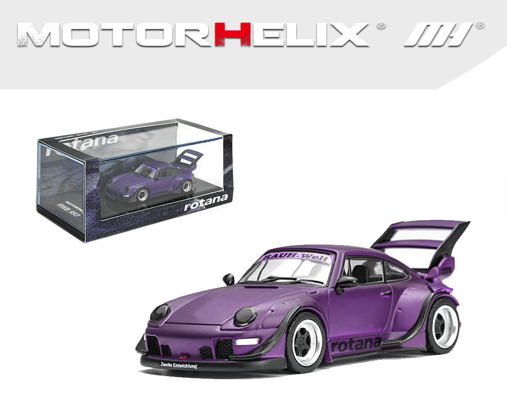 Preorder) Motorhelix 1:64 RWB 993 Rotana – Purple M62302